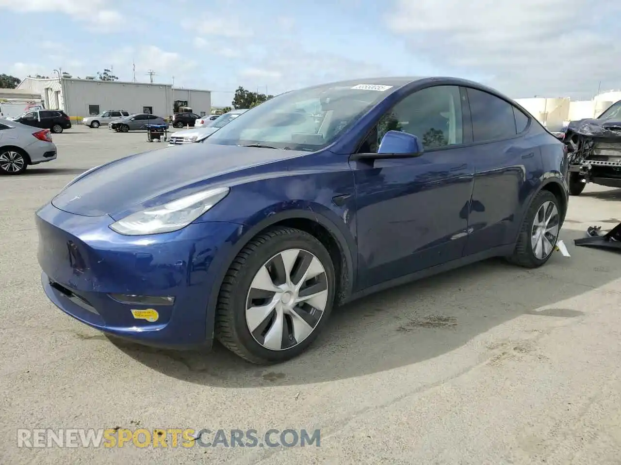1 Photograph of a damaged car 5YJYGDEEXMF192447 TESLA MODEL Y 2021