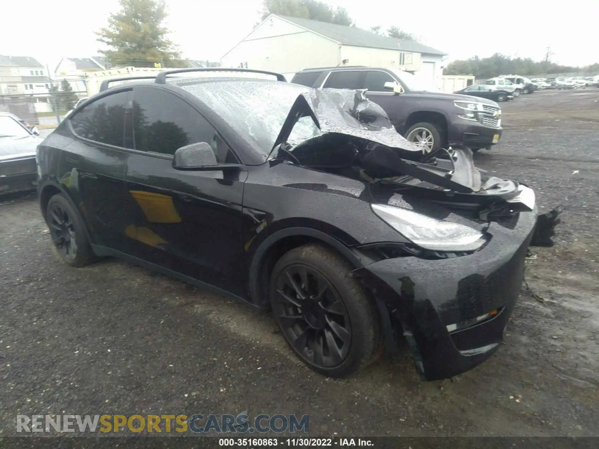 1 Photograph of a damaged car 5YJYGDEEXMF192464 TESLA MODEL Y 2021