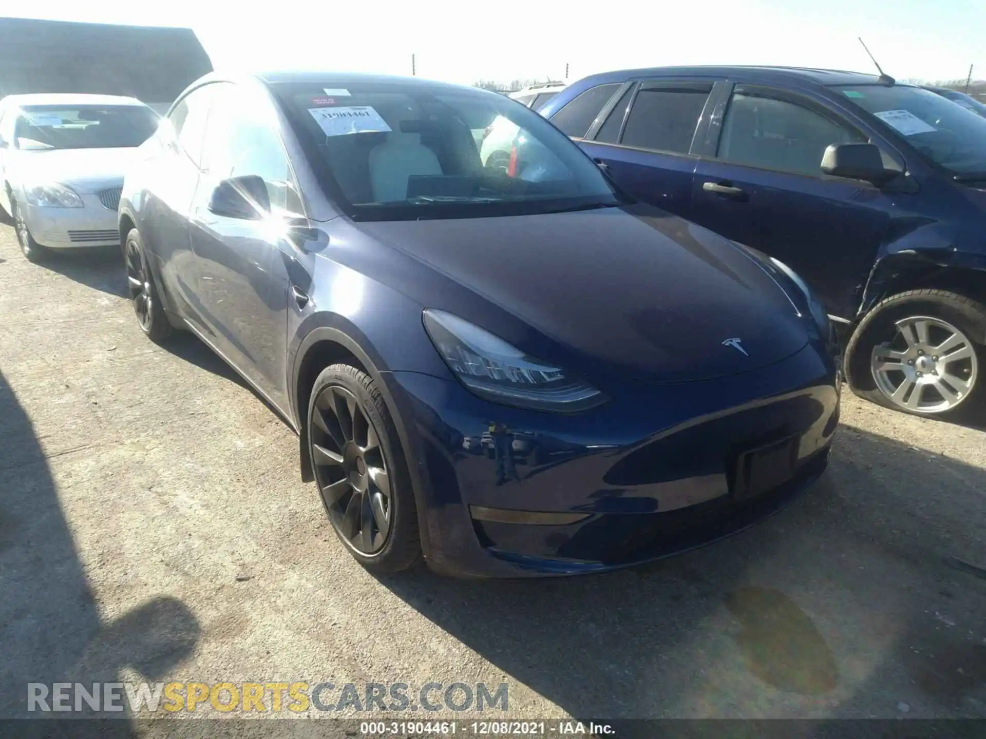 1 Photograph of a damaged car 5YJYGDEEXMF210168 TESLA MODEL Y 2021