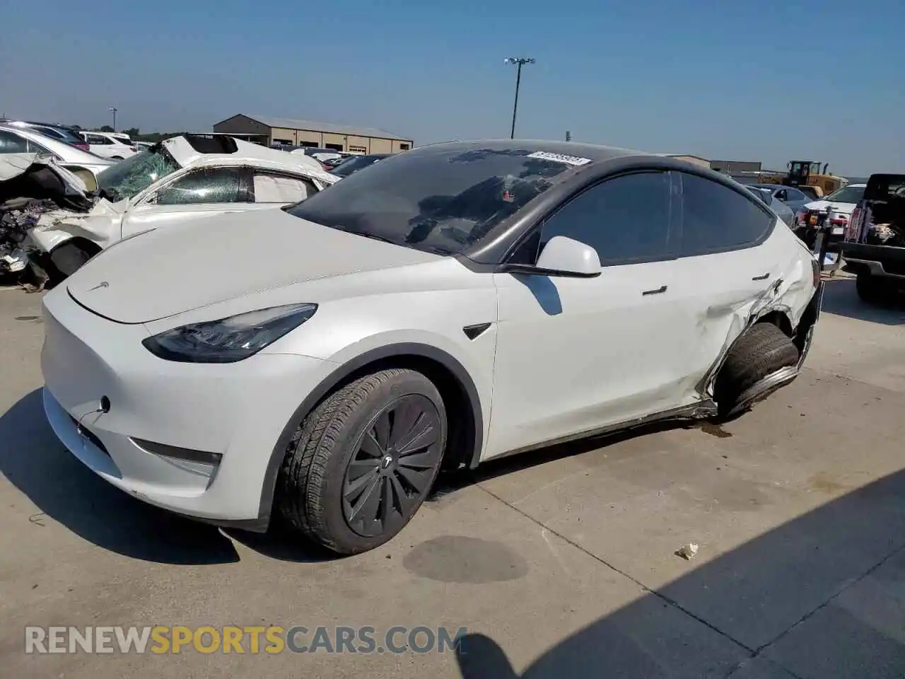 1 Photograph of a damaged car 5YJYGDEEXMF228606 TESLA MODEL Y 2021