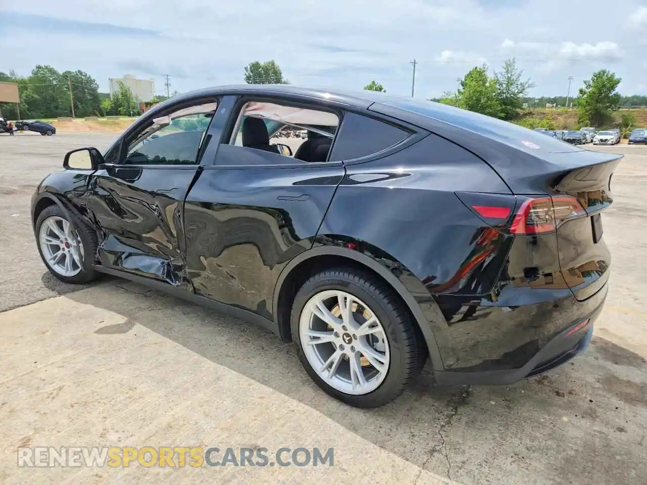 2 fotografías del automóvil dañado 5YJYGDEEXMF242862 TESLA MODEL Y 2021