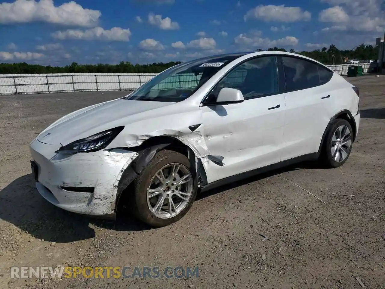 1 Photograph of a damaged car 5YJYGDEEXMF254669 TESLA MODEL Y 2021