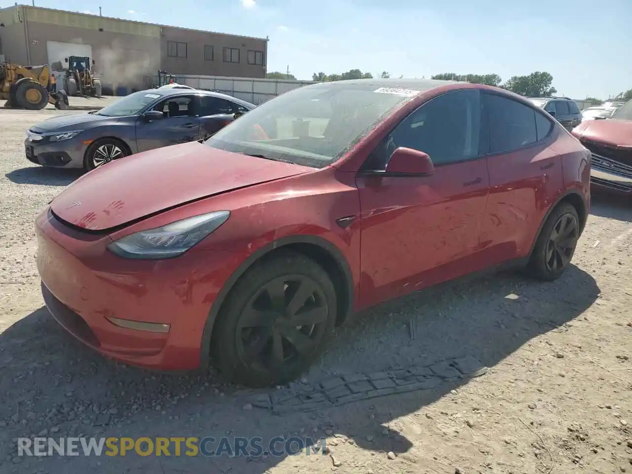 1 Photograph of a damaged car 5YJYGDEEXMF259032 TESLA MODEL Y 2021