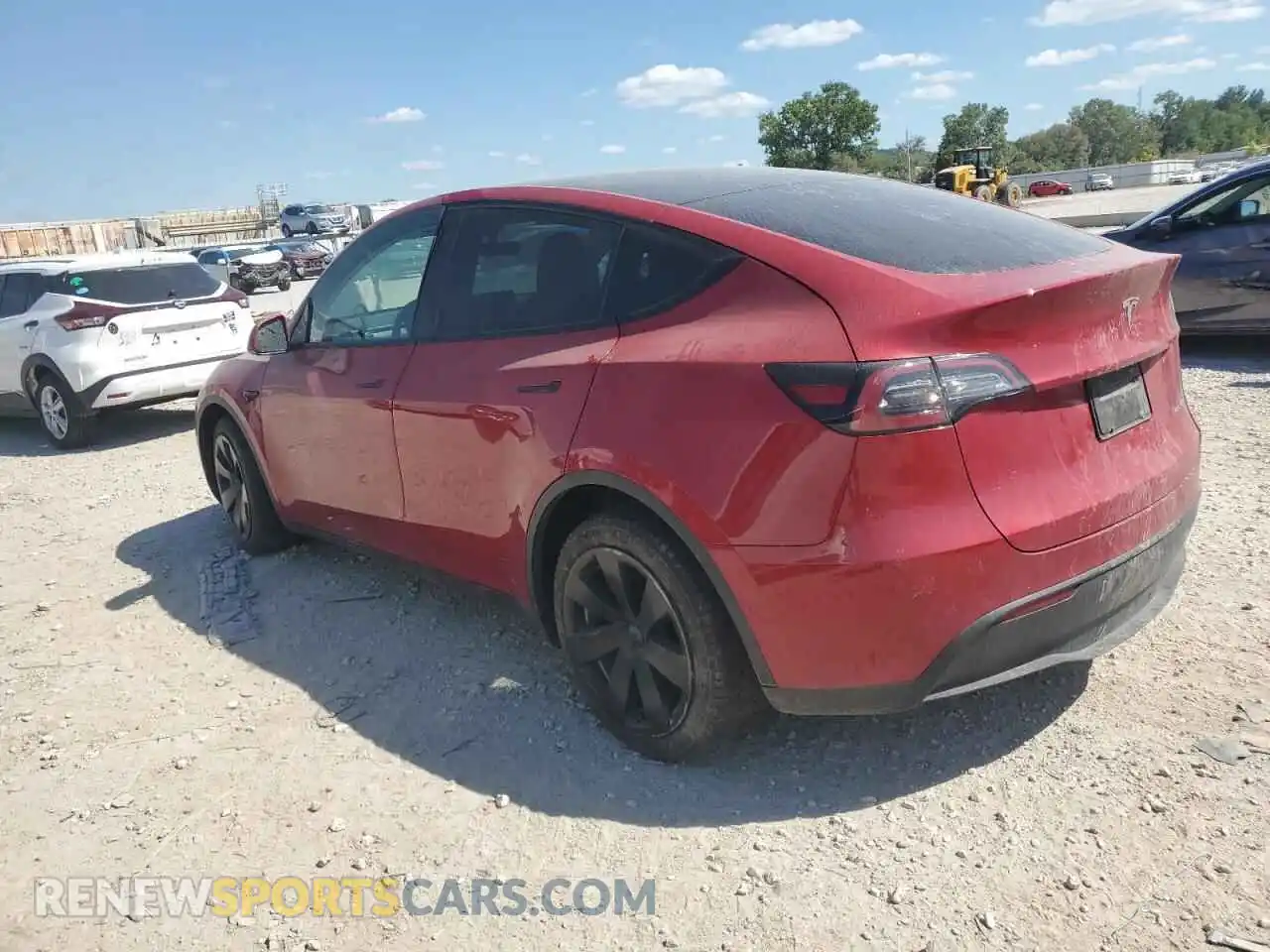 2 Photograph of a damaged car 5YJYGDEEXMF259032 TESLA MODEL Y 2021