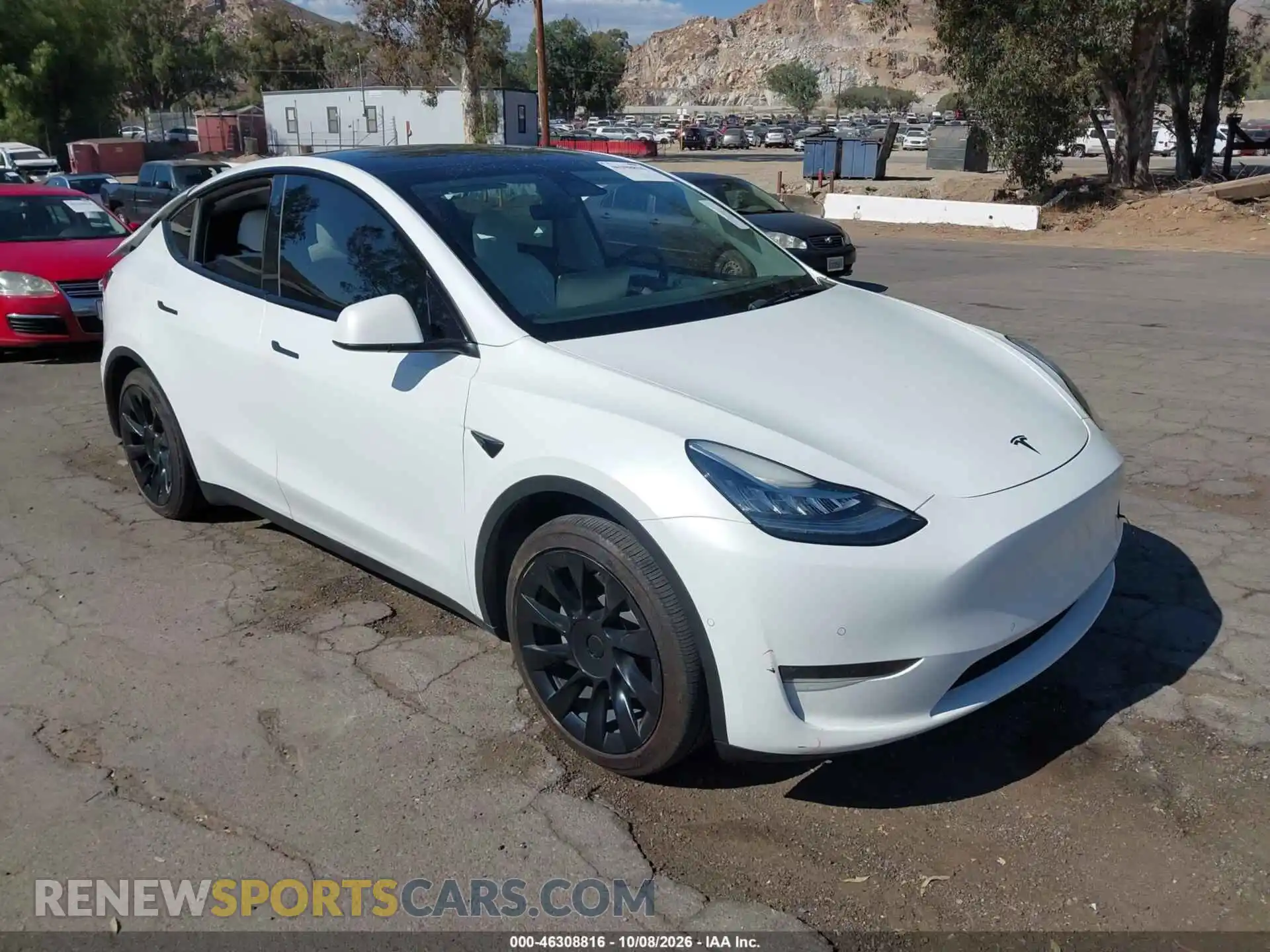 1 Photograph of a damaged car 5YJYGDEEXMF259421 TESLA MODEL Y 2021