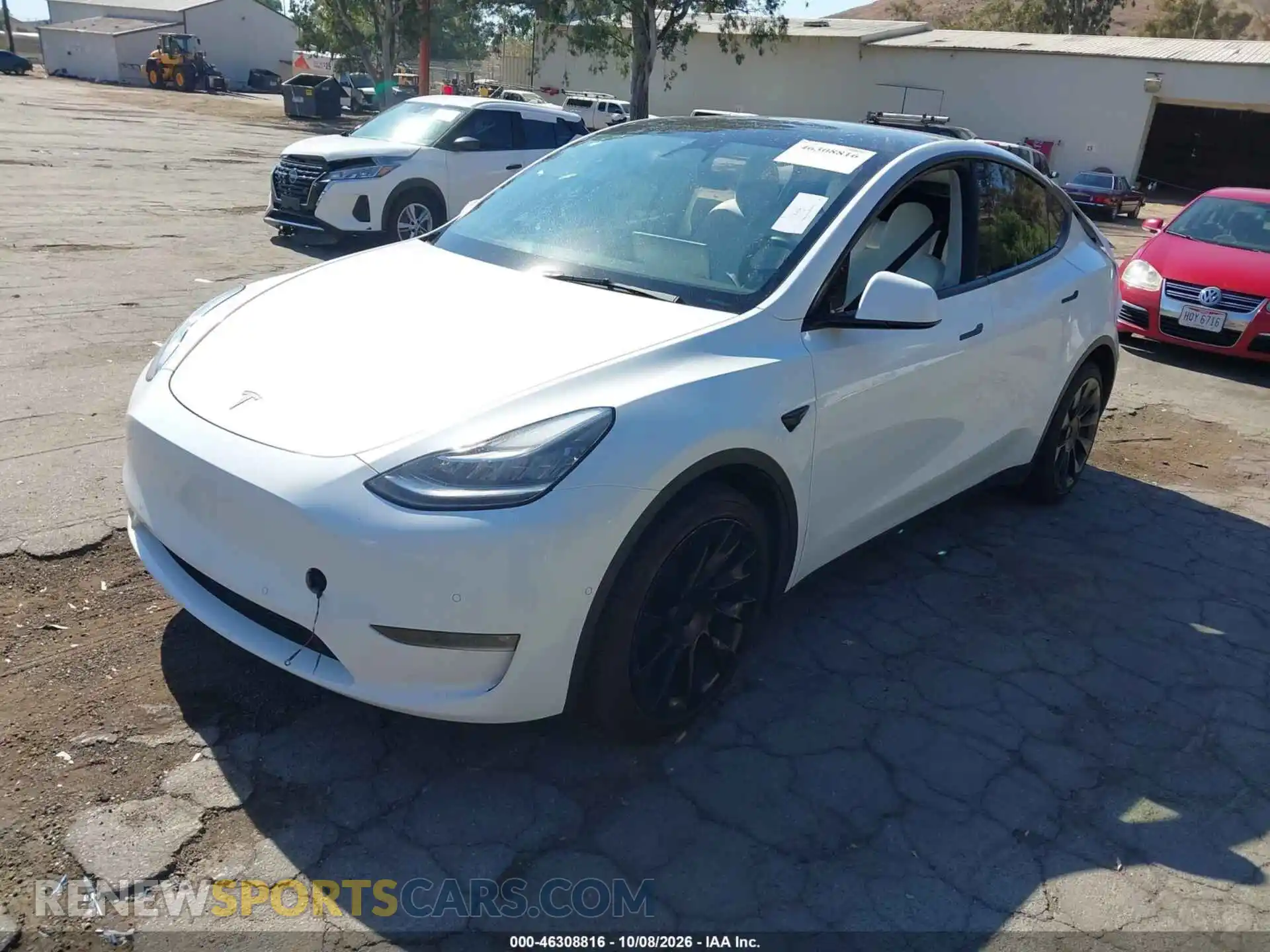 2 Photograph of a damaged car 5YJYGDEEXMF259421 TESLA MODEL Y 2021