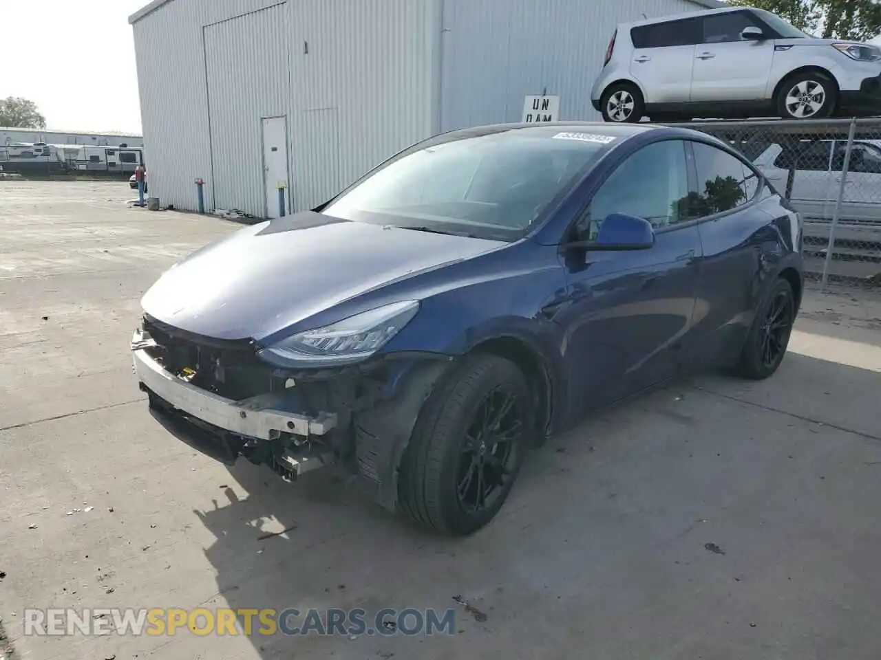 1 Photograph of a damaged car 5YJYGDEEXMF271715 TESLA MODEL Y 2021