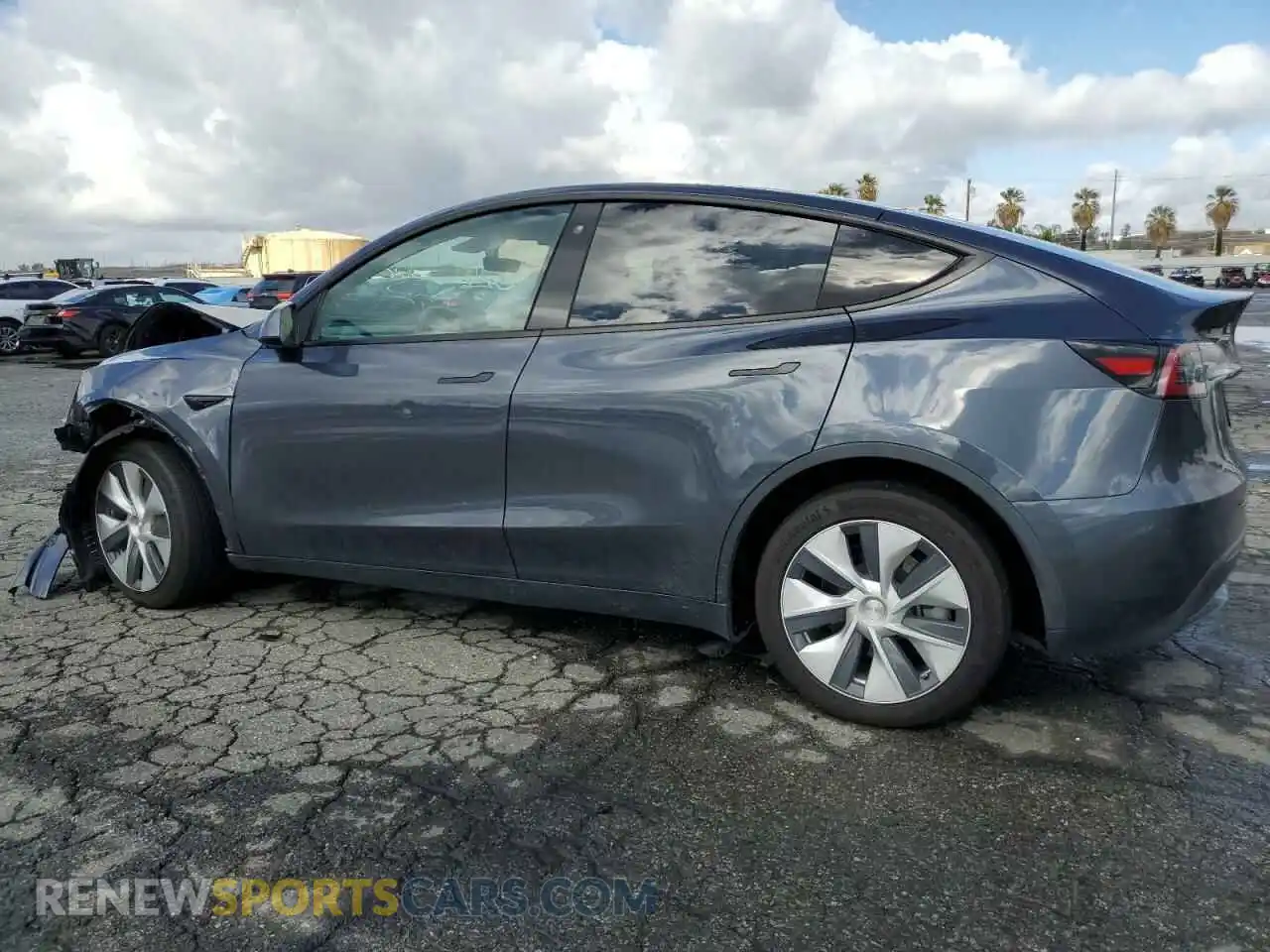 2 Photograph of a damaged car 5YJYGDEEXMF278664 TESLA MODEL Y 2021