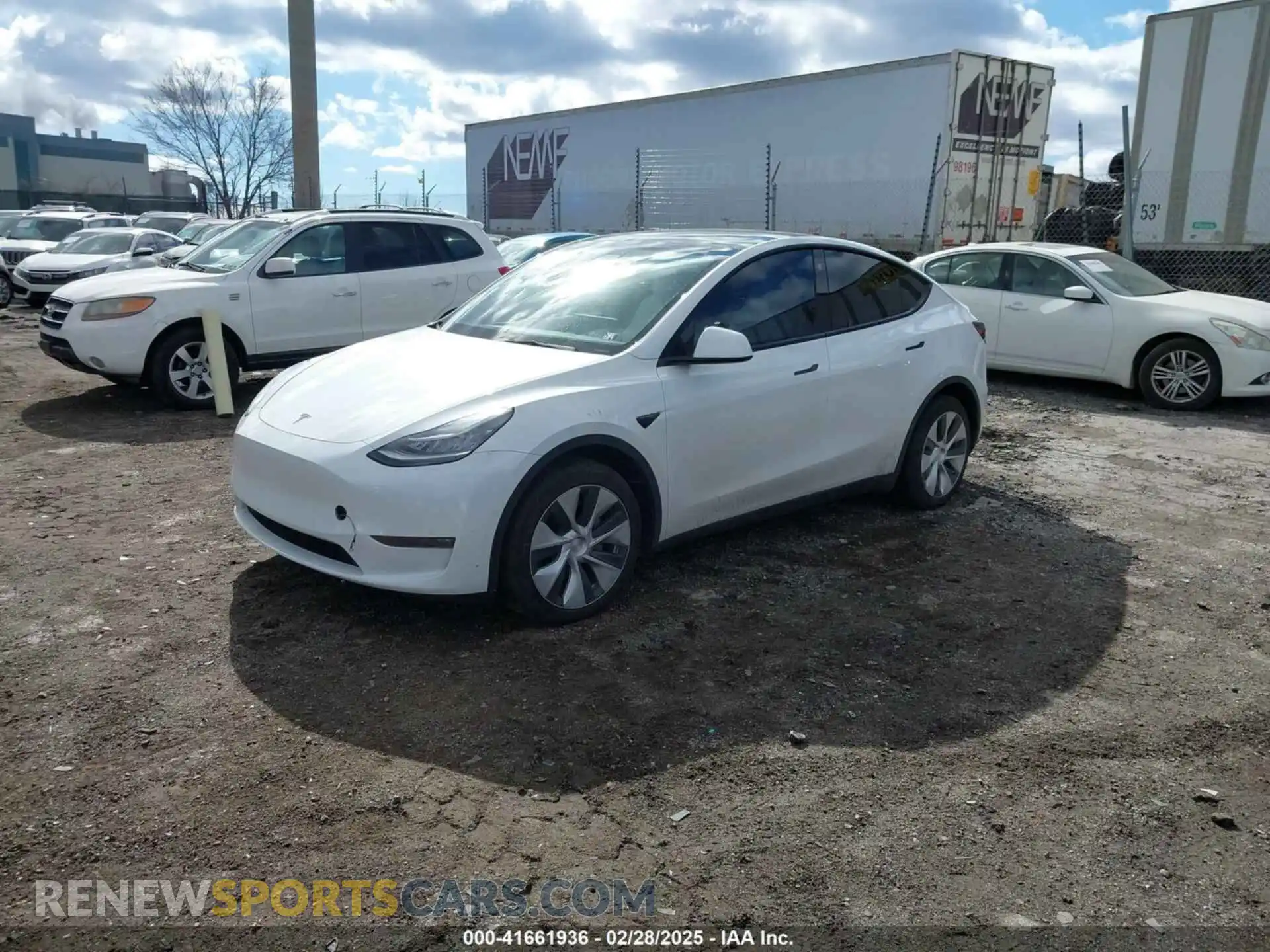 2 Photograph of a damaged car 5YJYGDEEXMF283914 TESLA MODEL Y 2021