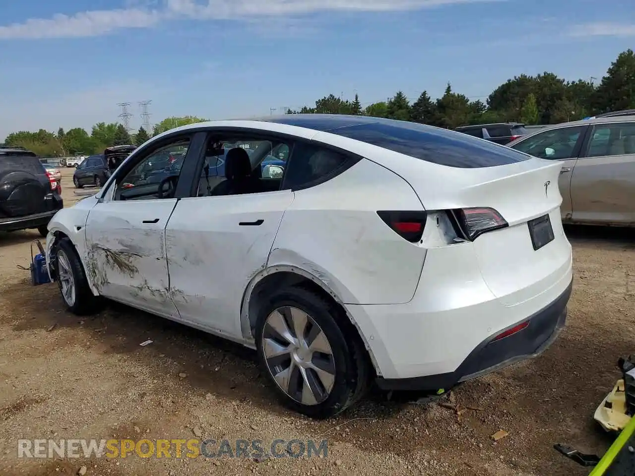 2 Фотография поврежденного автомобиля 5YJYGDEEXMF296095 TESLA MODEL Y 2021
