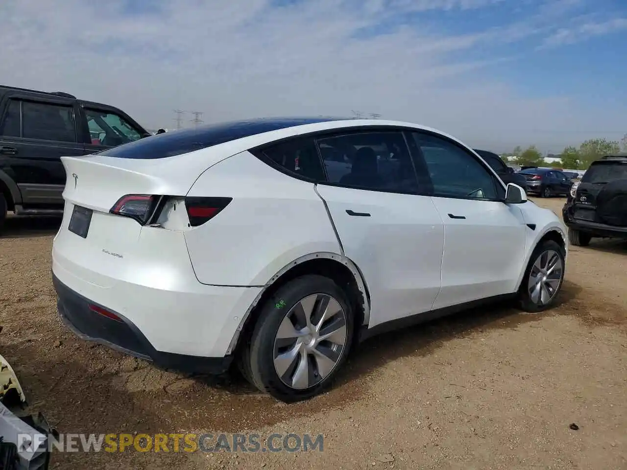 3 Фотография поврежденного автомобиля 5YJYGDEEXMF296095 TESLA MODEL Y 2021