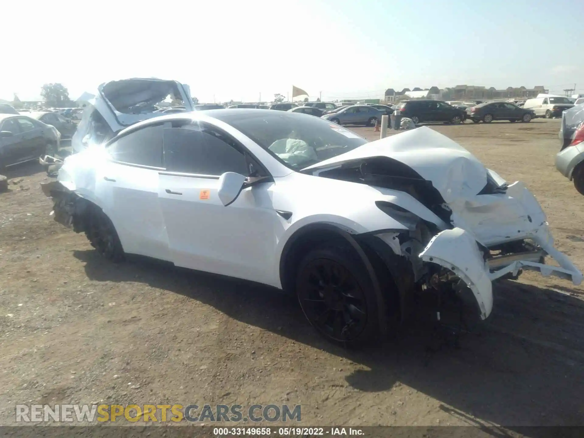 1 Photograph of a damaged car 5YJYGDEEXMF301893 TESLA MODEL Y 2021