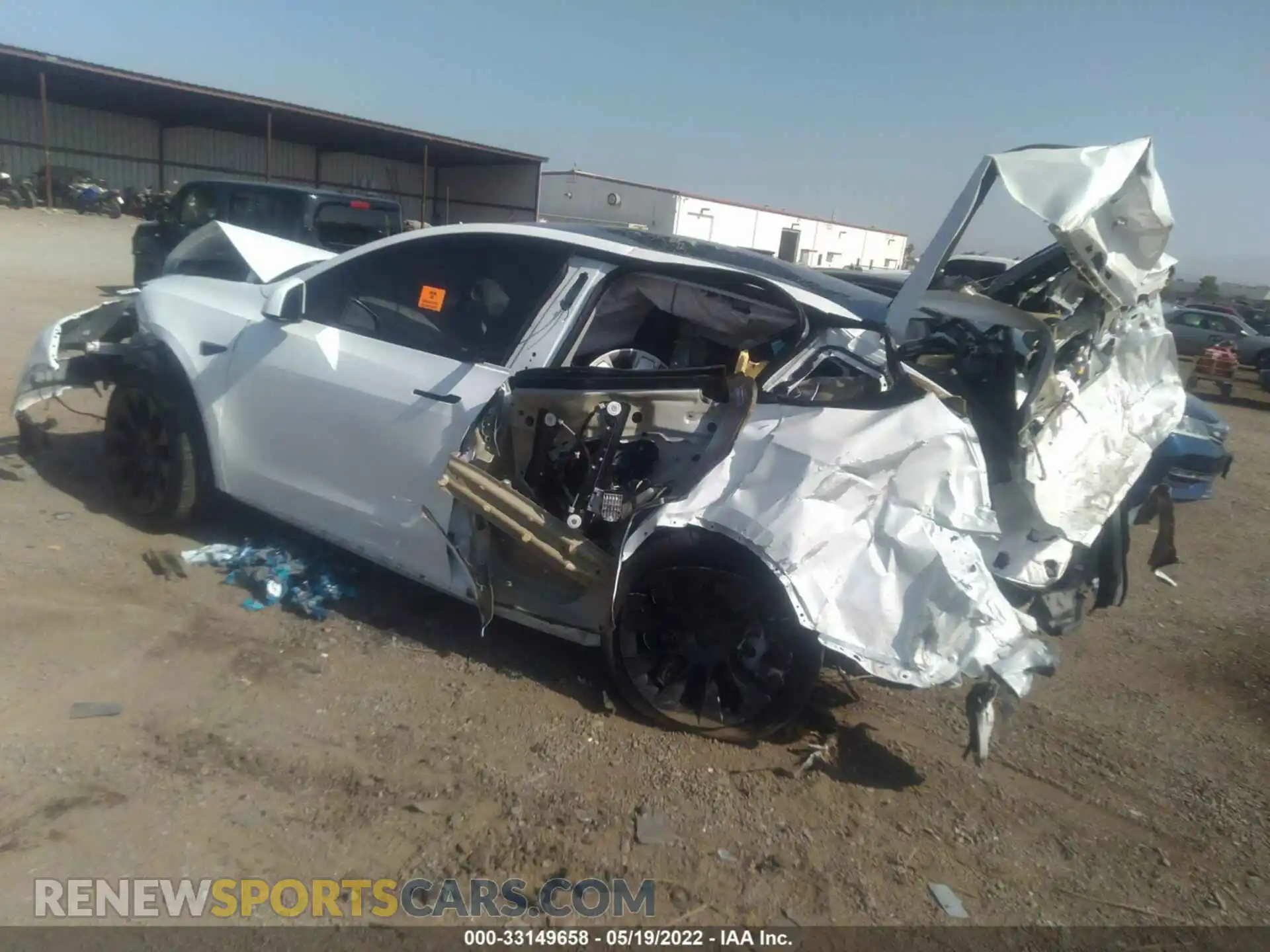 3 Photograph of a damaged car 5YJYGDEEXMF301893 TESLA MODEL Y 2021