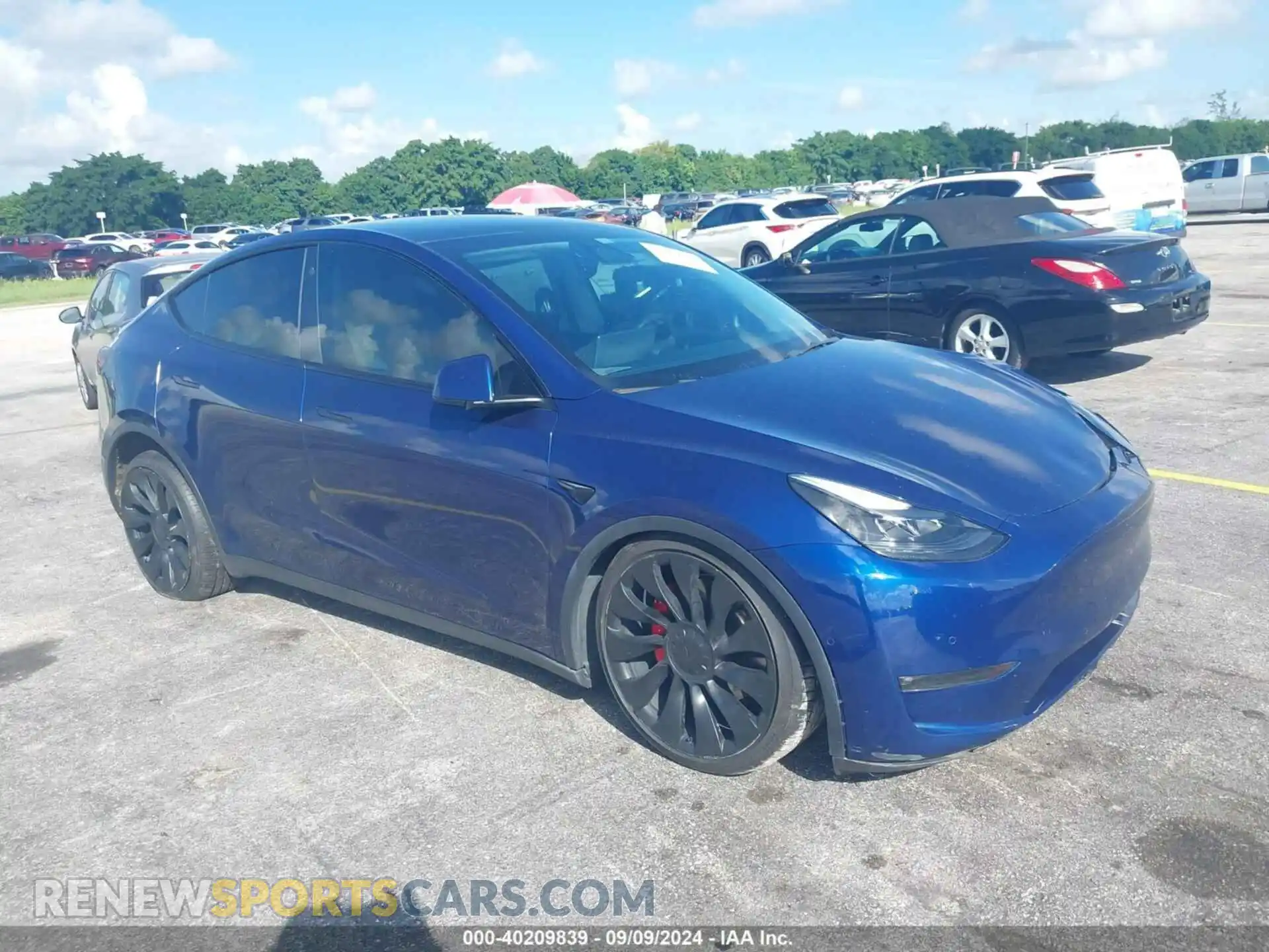 1 Photograph of a damaged car 5YJYGDEF0MF124490 TESLA MODEL Y 2021