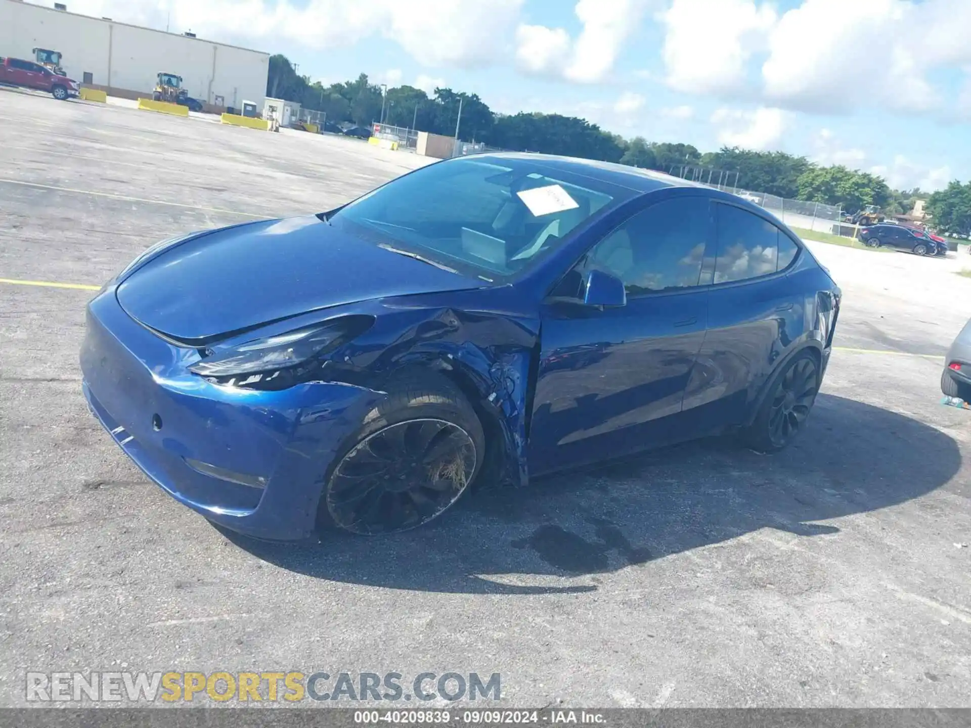 2 Photograph of a damaged car 5YJYGDEF0MF124490 TESLA MODEL Y 2021