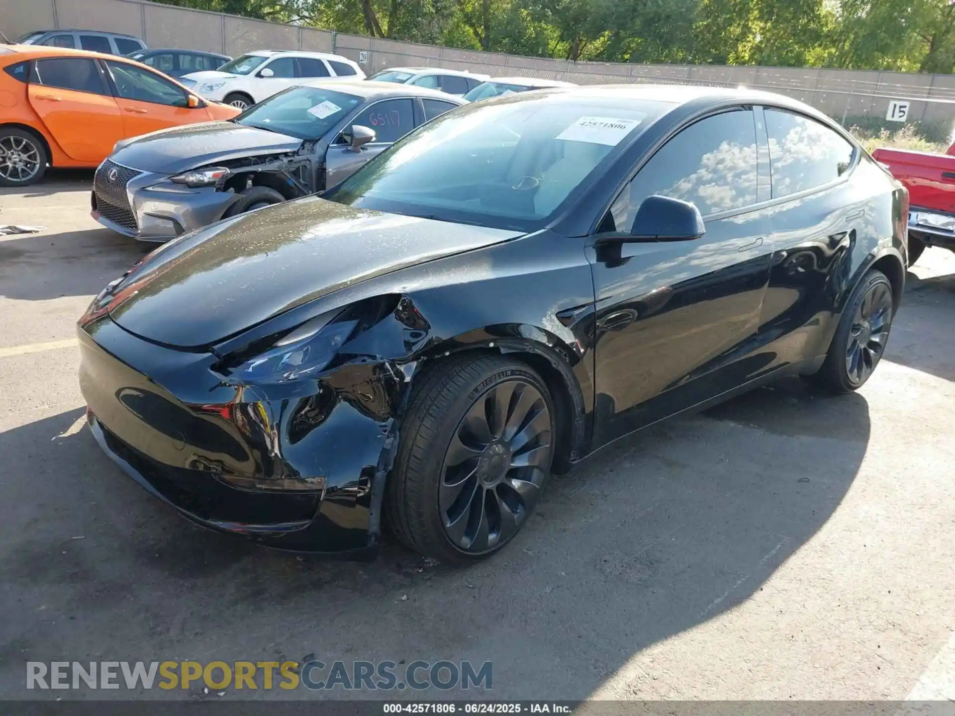 2 Photograph of a damaged car 5YJYGDEF0MF137224 TESLA MODEL Y 2021