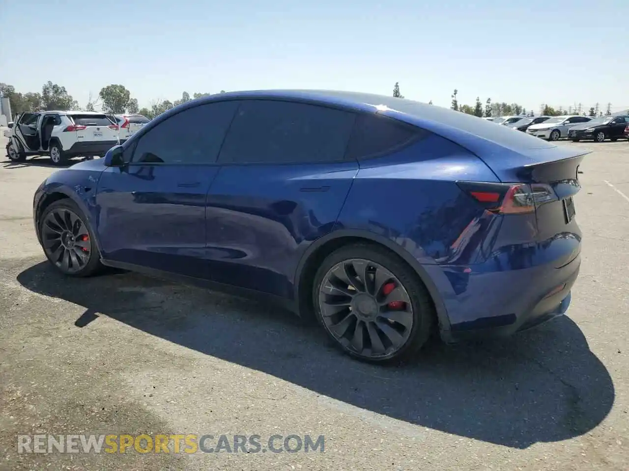 2 Photograph of a damaged car 5YJYGDEF0MF157795 TESLA MODEL Y 2021