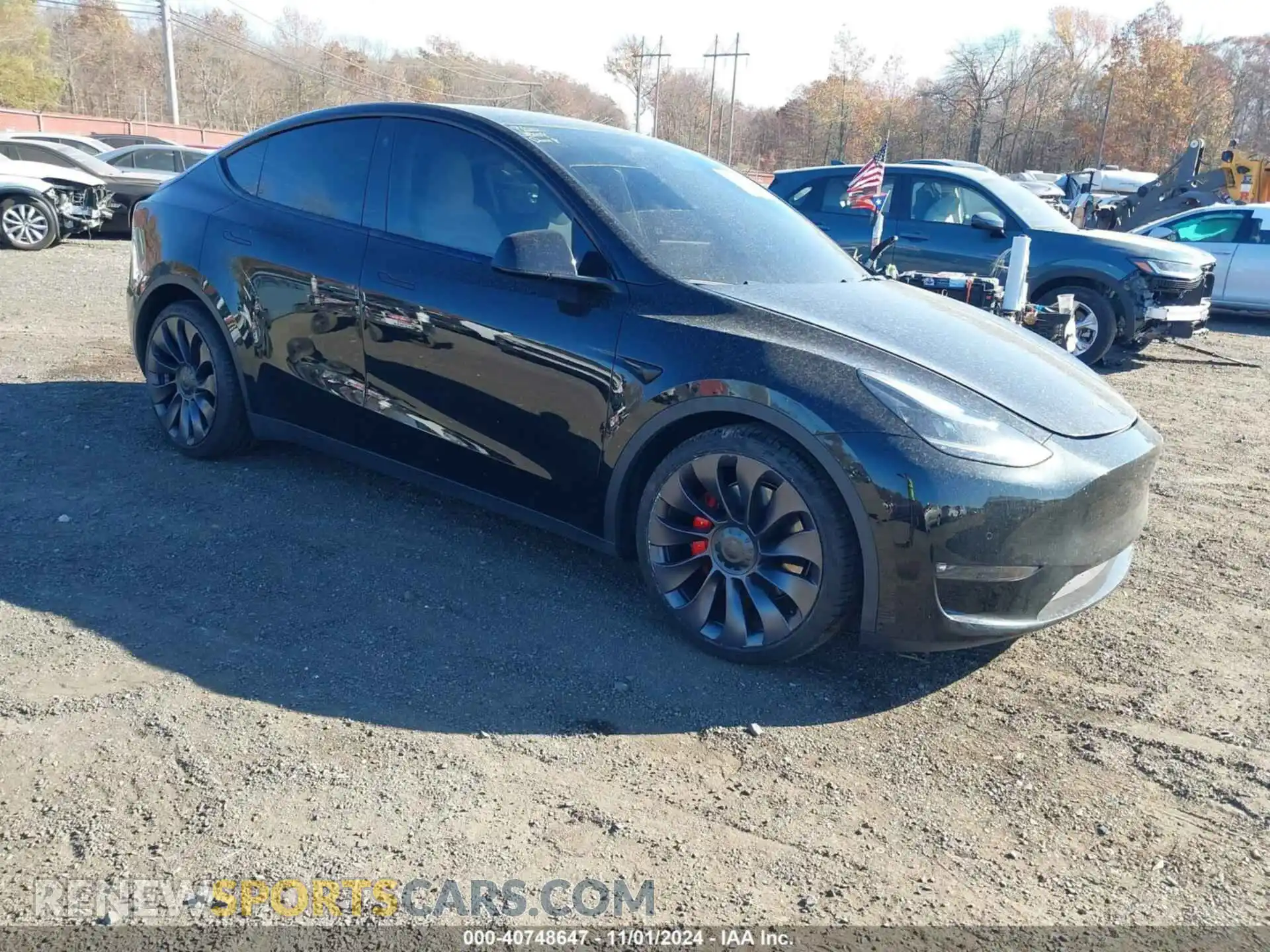 1 Photograph of a damaged car 5YJYGDEF0MF215890 TESLA MODEL Y 2021