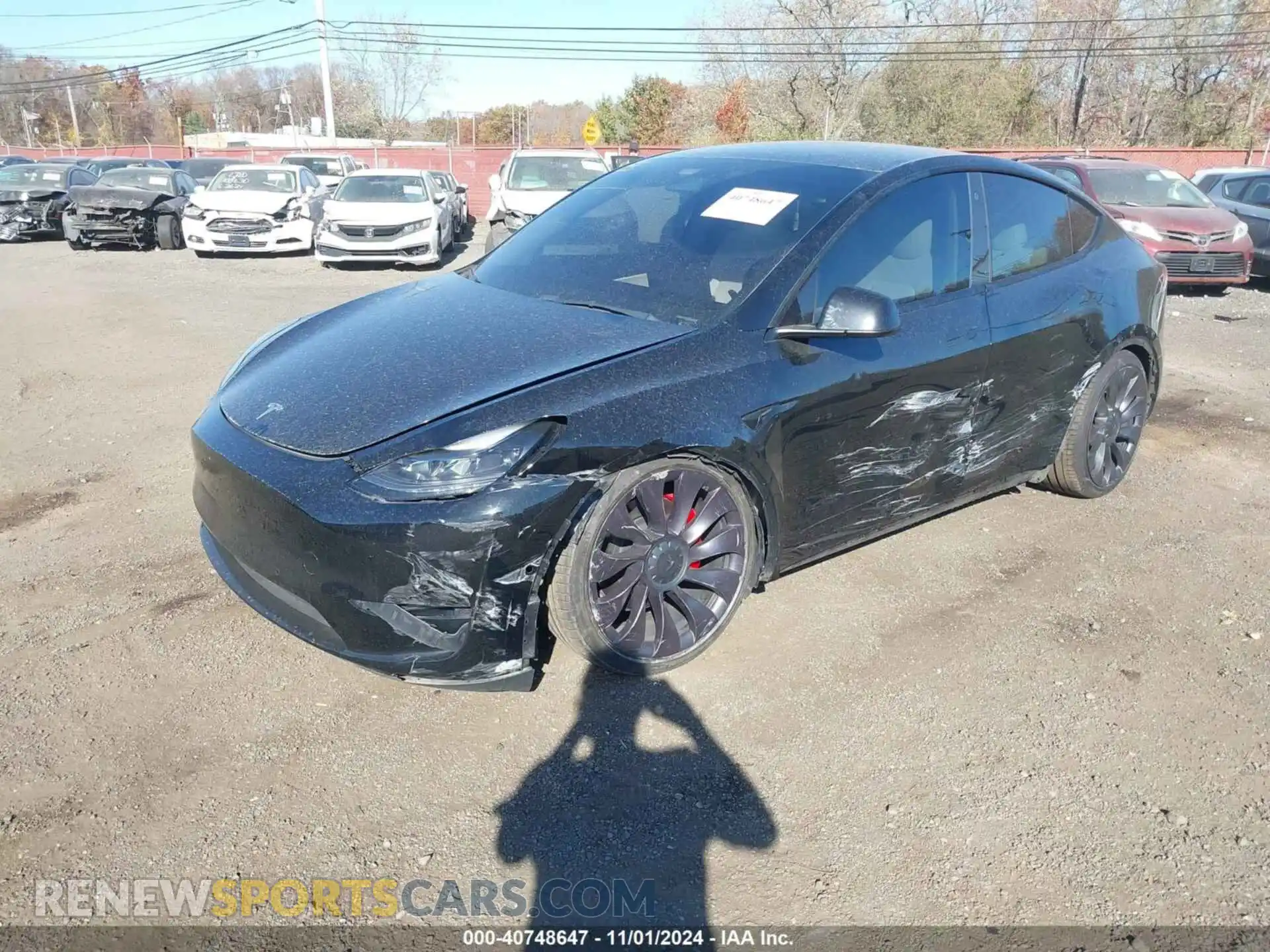 2 Photograph of a damaged car 5YJYGDEF0MF215890 TESLA MODEL Y 2021