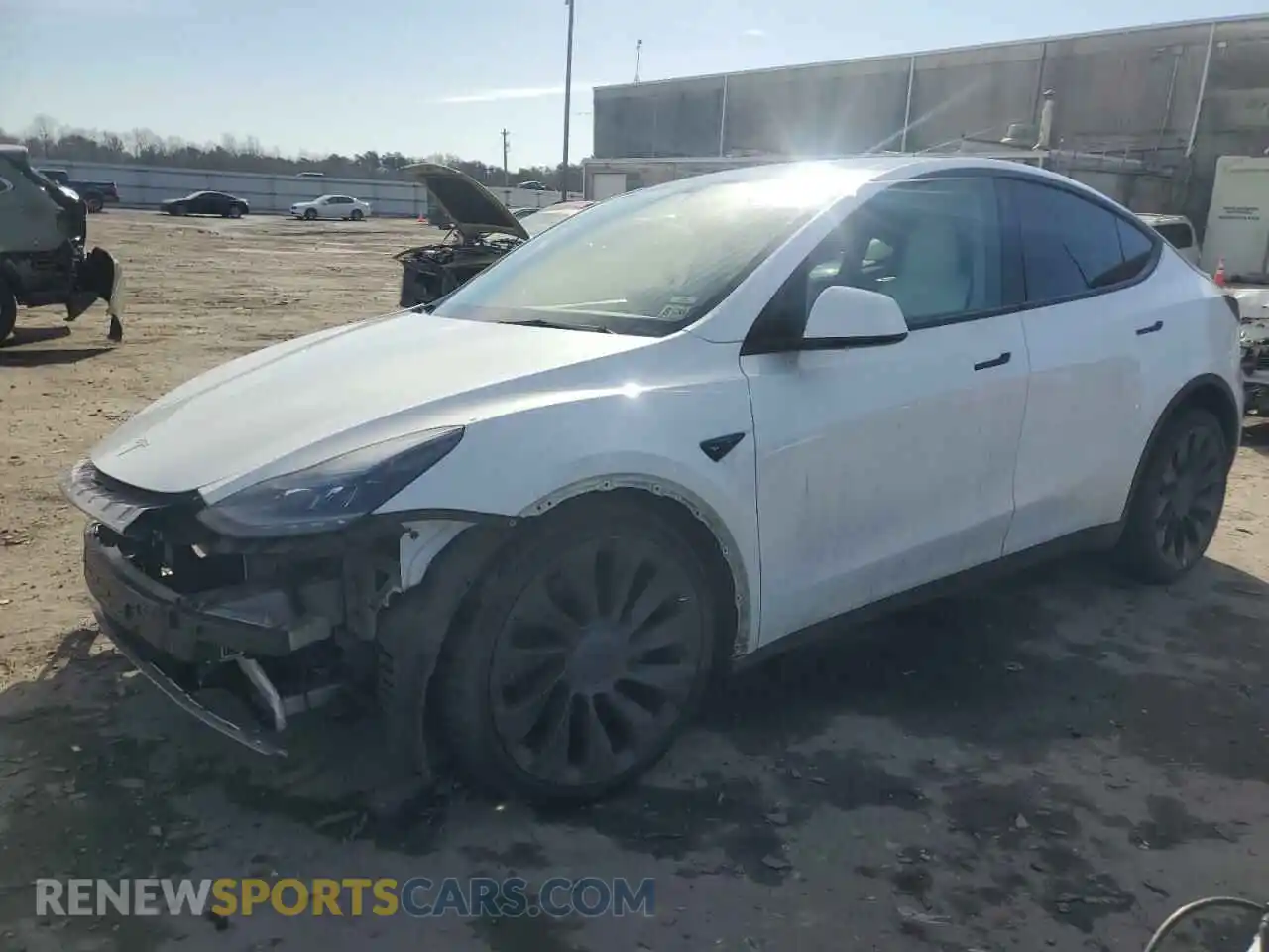 1 Photograph of a damaged car 5YJYGDEF0MF267343 TESLA MODEL Y 2021