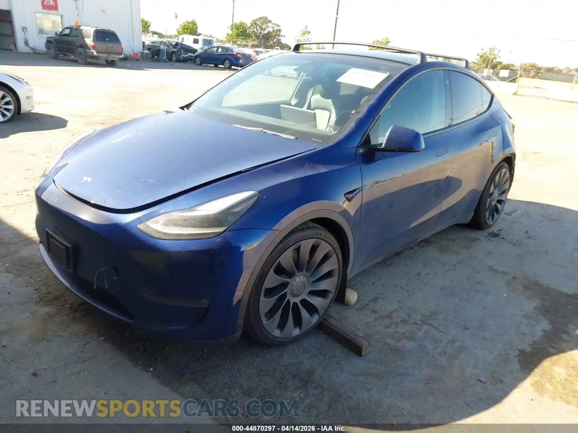 2 Photograph of a damaged car 5YJYGDEF1MF209970 TESLA MODEL Y 2021
