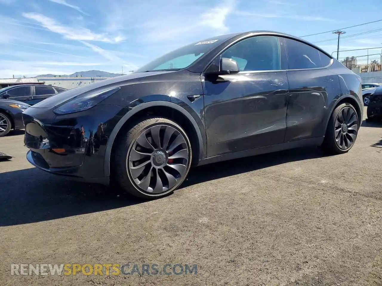 1 Photograph of a damaged car 5YJYGDEF1MF216594 TESLA MODEL Y 2021