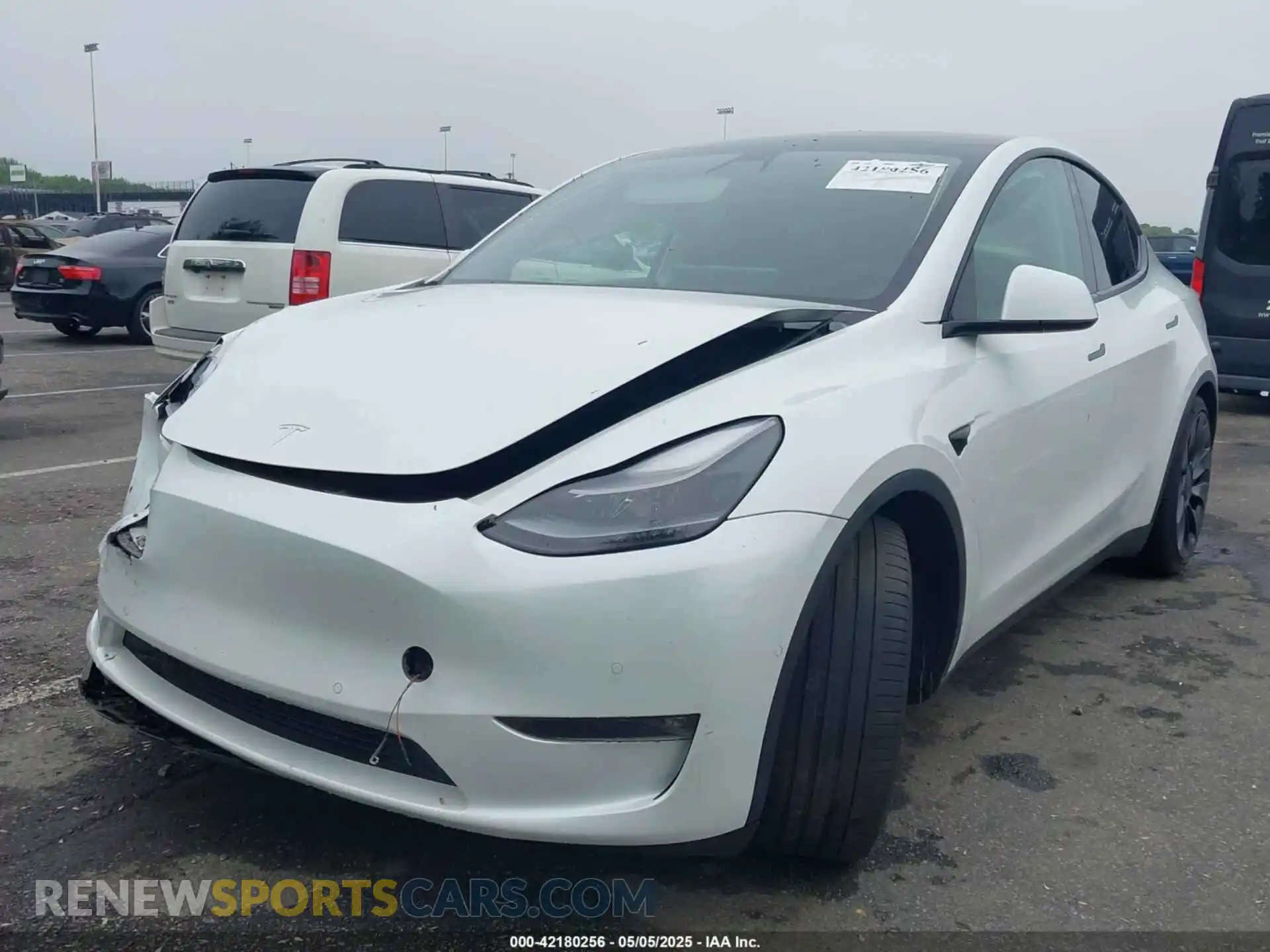 2 Photograph of a damaged car 5YJYGDEF1MF251359 TESLA MODEL Y 2021