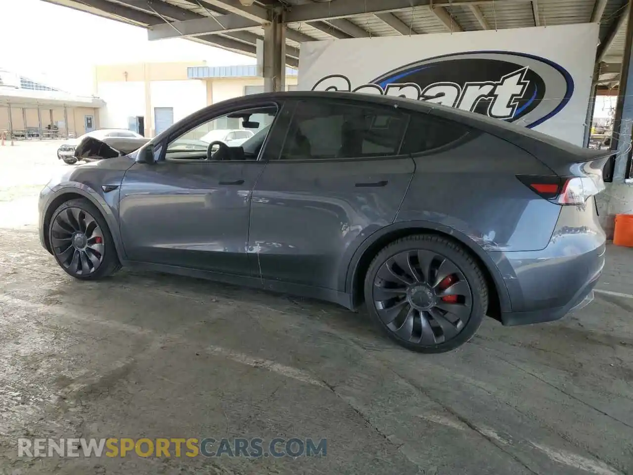 2 Photograph of a damaged car 5YJYGDEF1MF264676 TESLA MODEL Y 2021