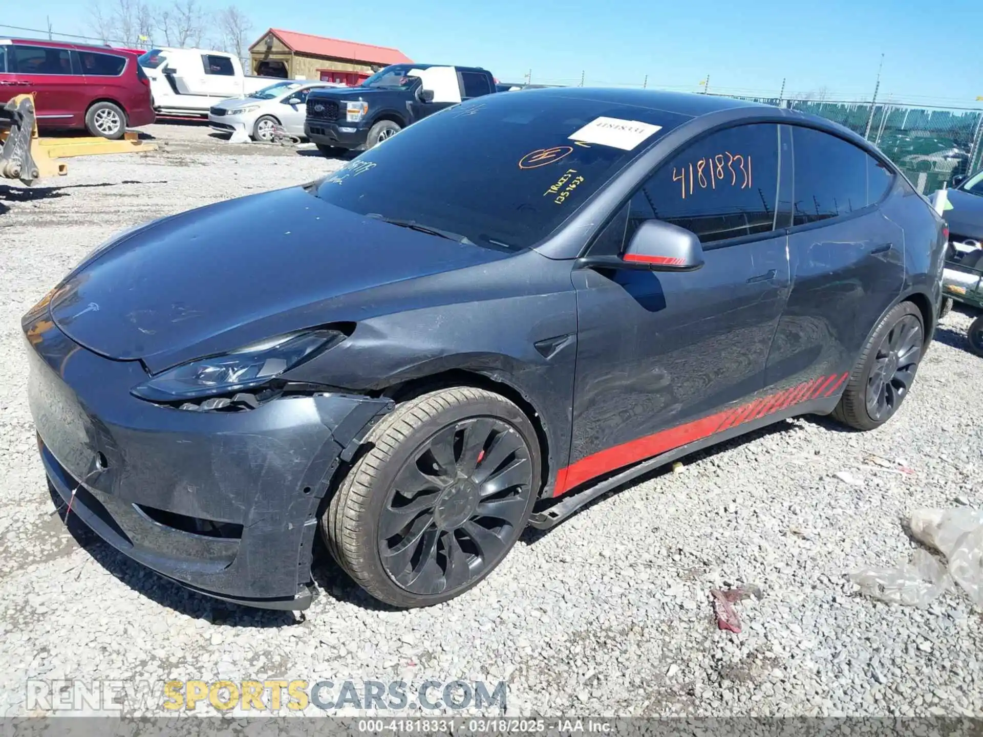 2 Photograph of a damaged car 5YJYGDEF1MF268405 TESLA MODEL Y 2021