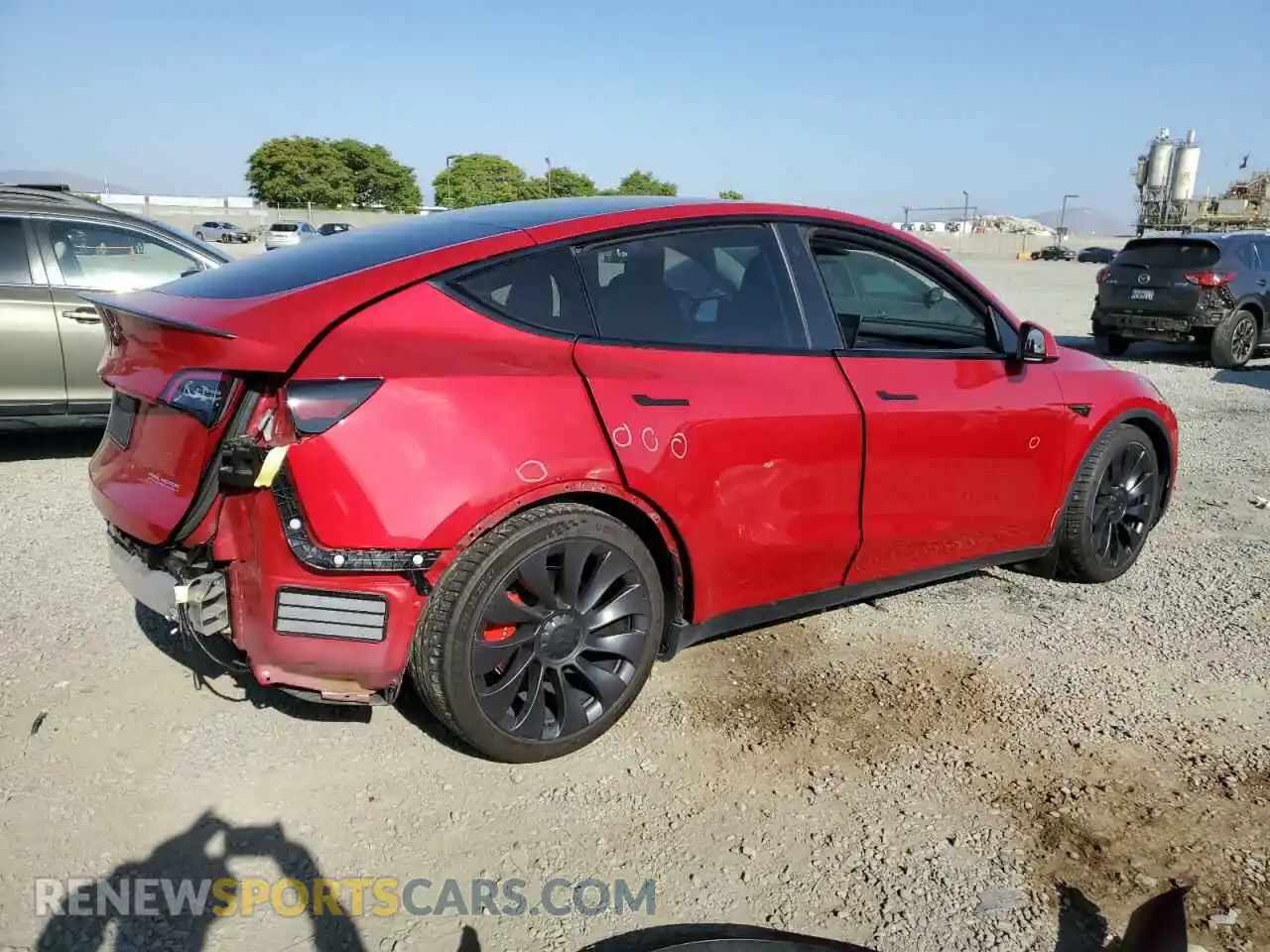 3 Photograph of a damaged car 5YJYGDEF2MF151268 TESLA MODEL Y 2021