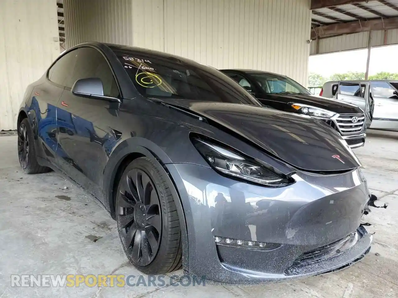 1 fotografías del automóvil dañado 5YJYGDEF2MF194637 TESLA MODEL Y 2021