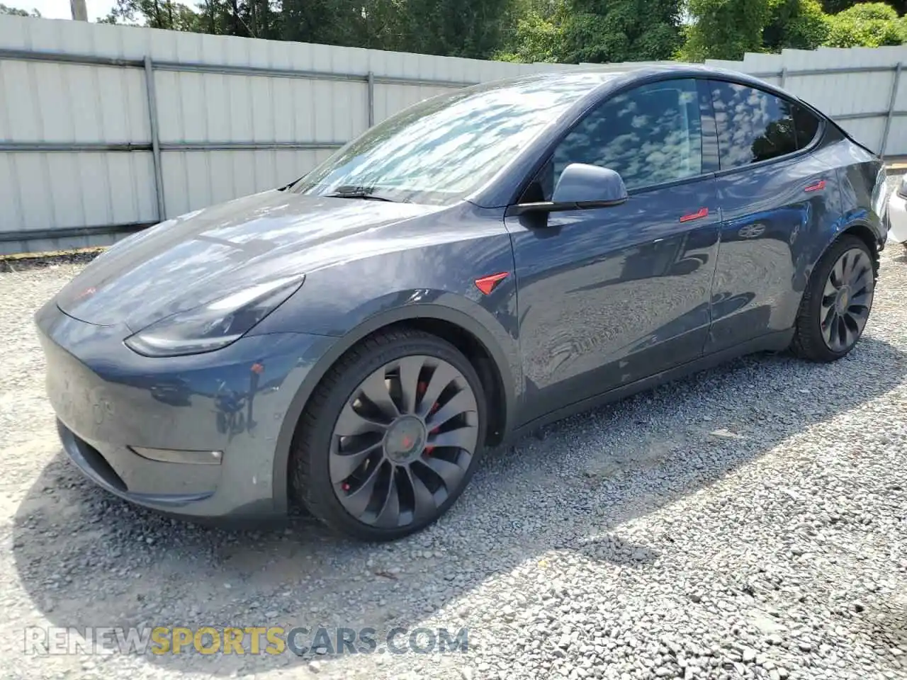 1 Фотография поврежденного автомобиля 5YJYGDEF2MF246235 TESLA MODEL Y 2021