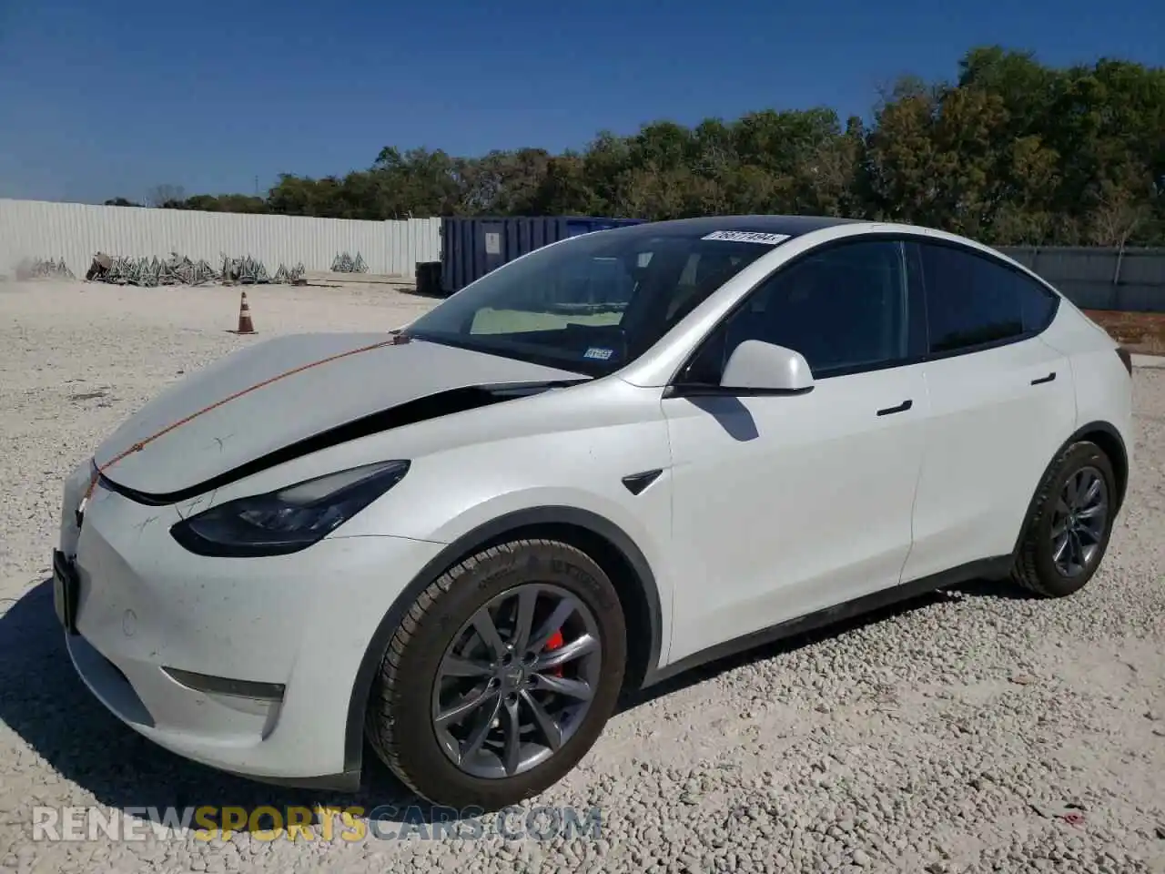 1 Photograph of a damaged car 5YJYGDEF3MF092330 TESLA MODEL Y 2021