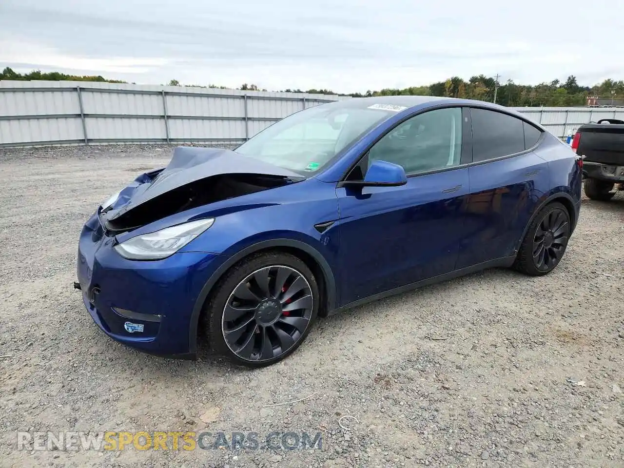 1 Photograph of a damaged car 5YJYGDEF3MF096829 TESLA MODEL Y 2021