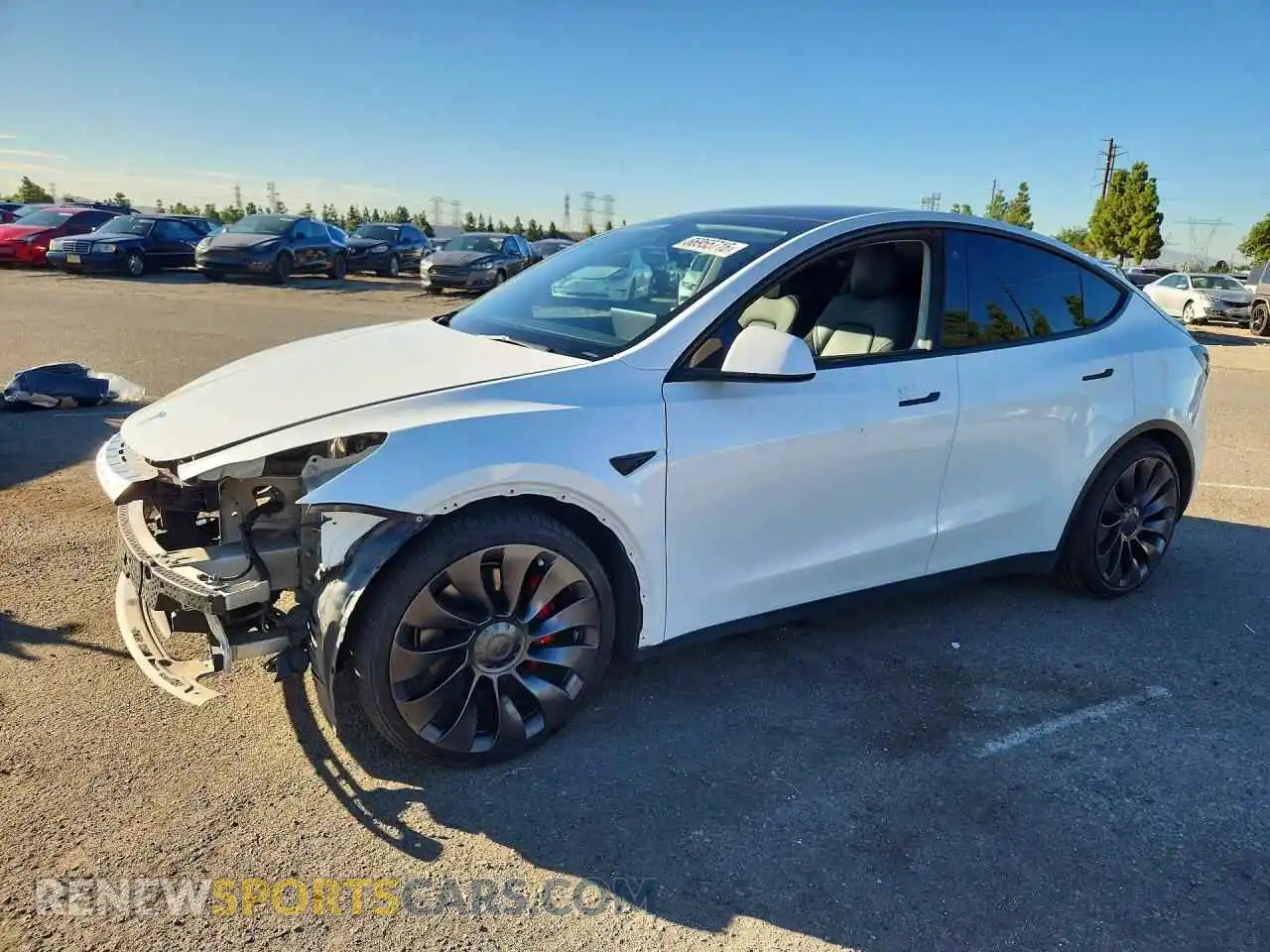 1 fotografías del automóvil dañado 5YJYGDEF3MF240086 TESLA MODEL Y 2021