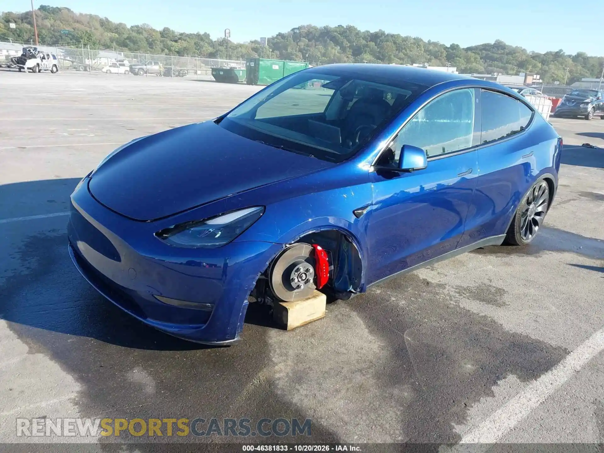 2 Photograph of a damaged car 5YJYGDEF3MF257227 TESLA MODEL Y 2021