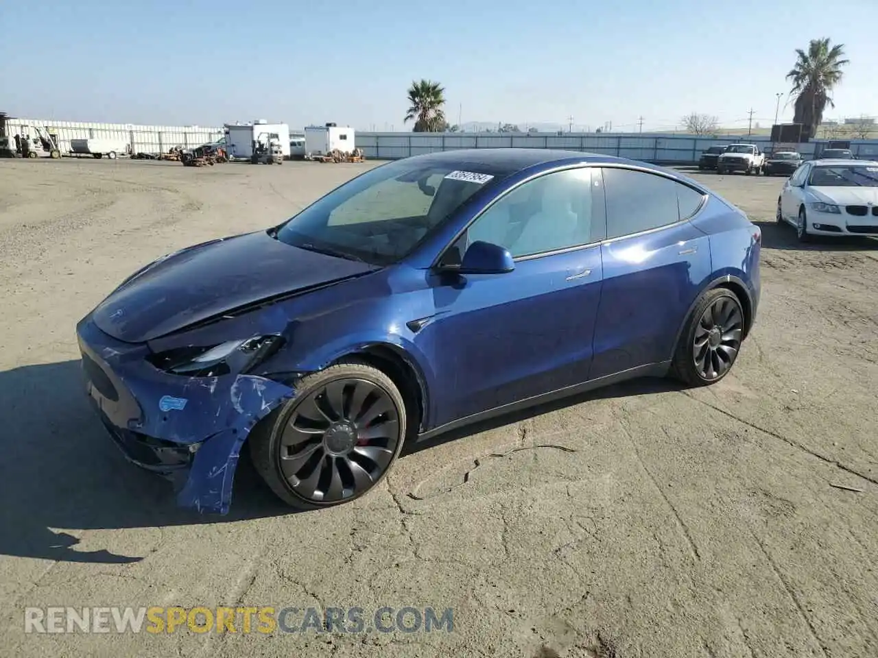 1 Photograph of a damaged car 5YJYGDEF3MF261634 TESLA MODEL Y 2021