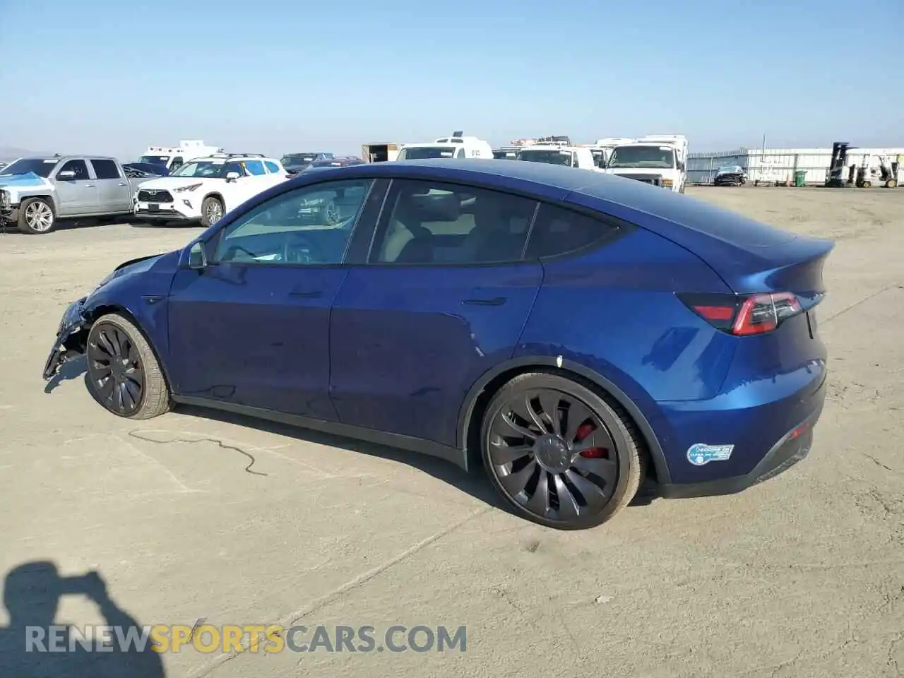 2 Photograph of a damaged car 5YJYGDEF3MF261634 TESLA MODEL Y 2021