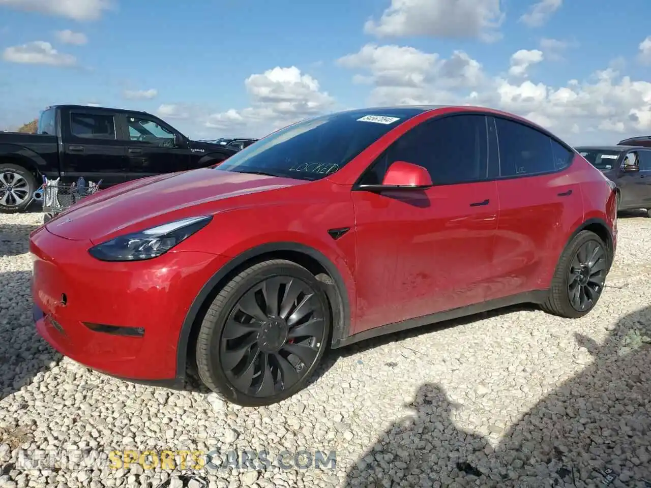 1 Photograph of a damaged car 5YJYGDEF4MF189455 TESLA MODEL Y 2021