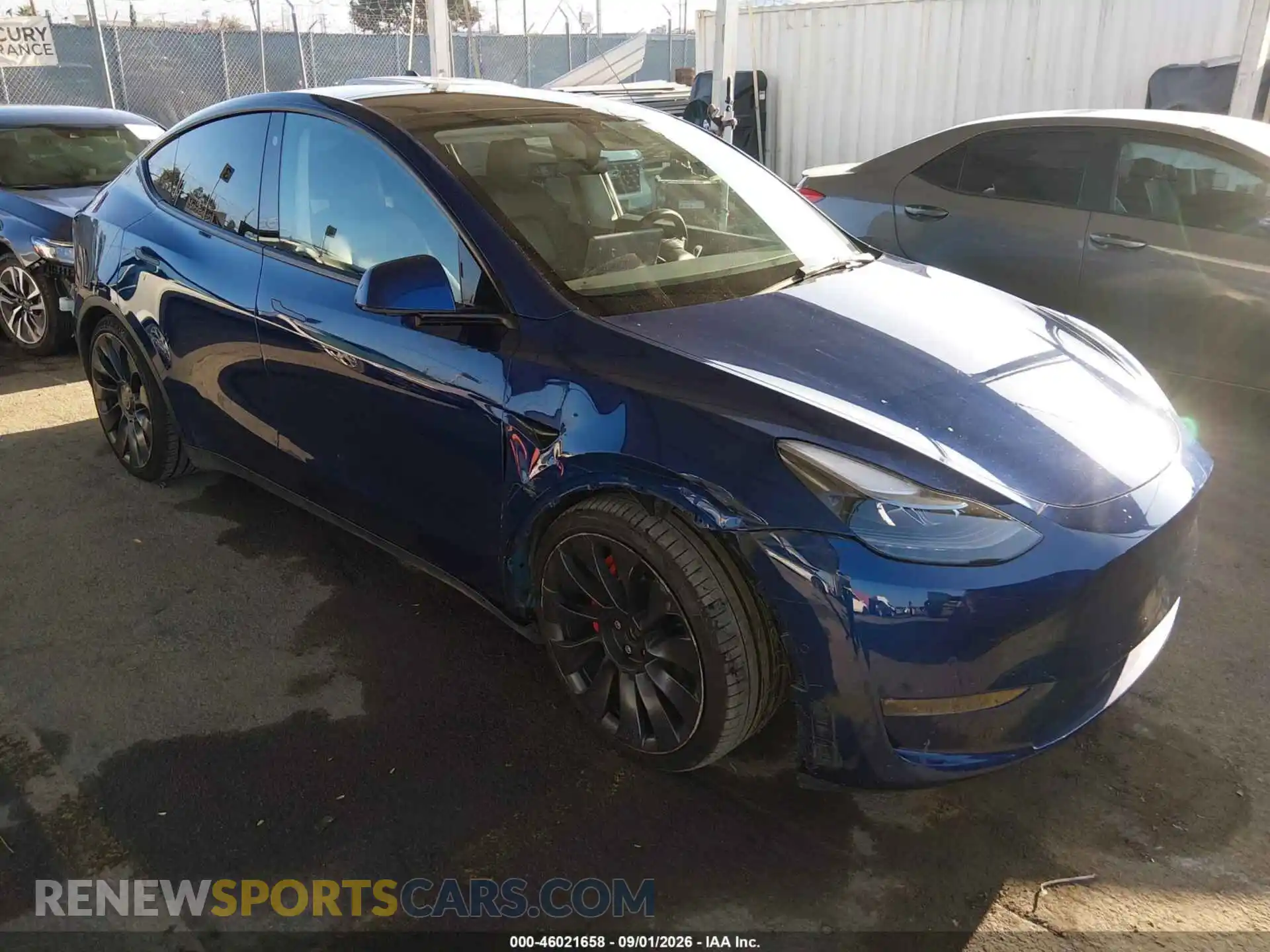 1 Photograph of a damaged car 5YJYGDEF4MF197491 TESLA MODEL Y 2021