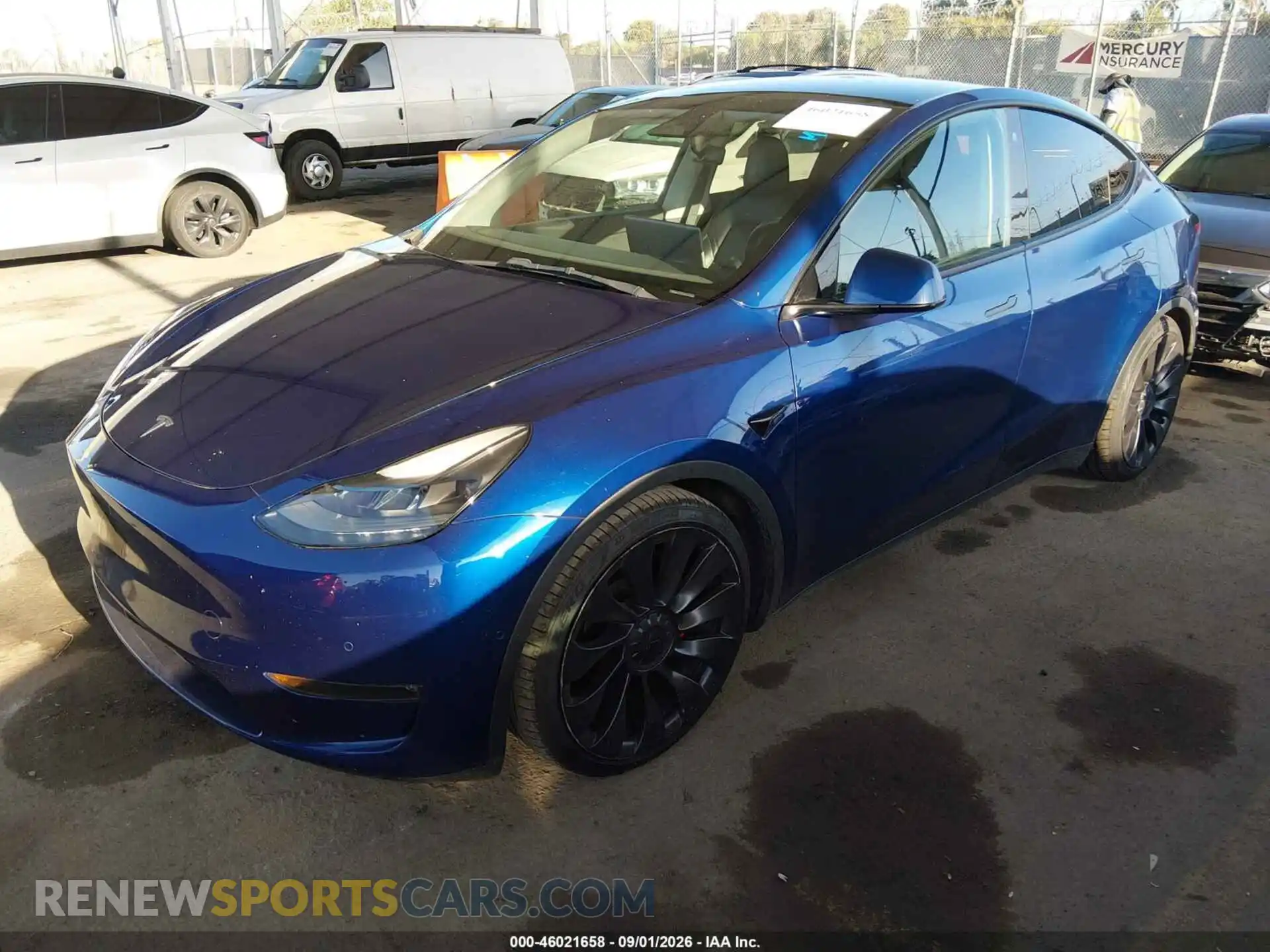 2 Photograph of a damaged car 5YJYGDEF4MF197491 TESLA MODEL Y 2021