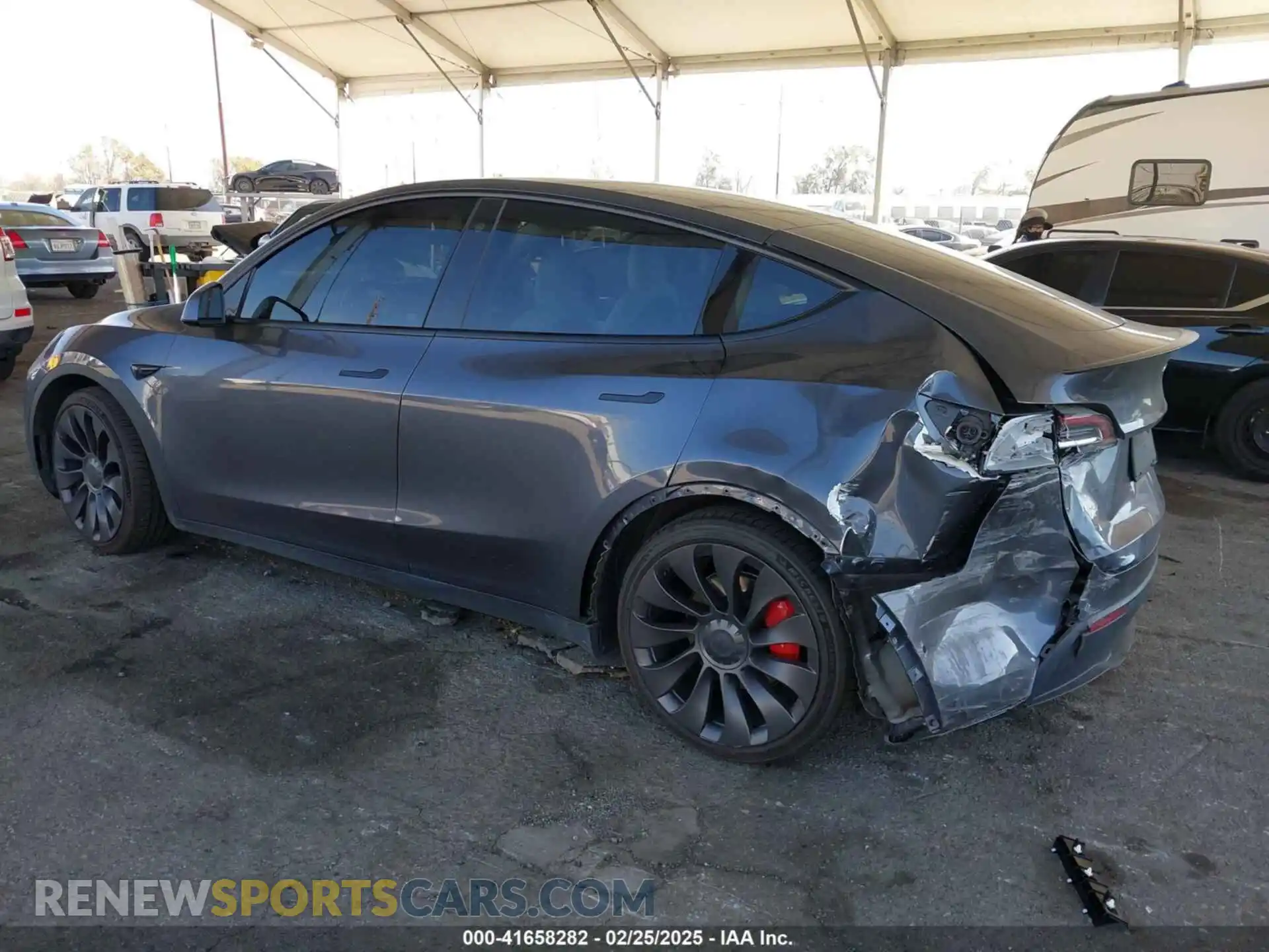 3 Фотография поврежденного автомобиля 5YJYGDEF4MF201989 TESLA MODEL Y 2021