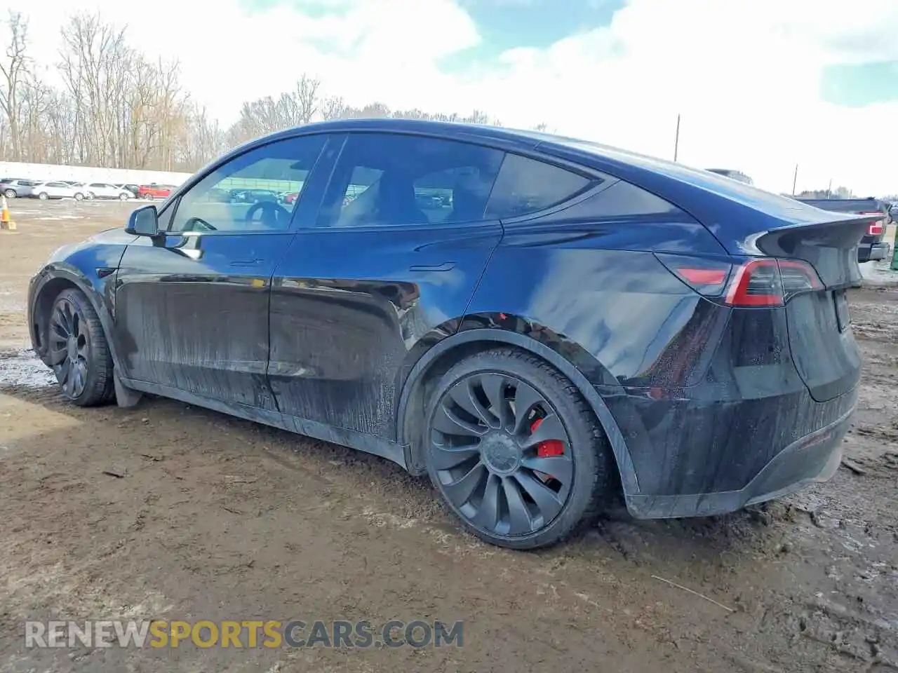 2 Photograph of a damaged car 5YJYGDEF4MF202222 TESLA MODEL Y 2021