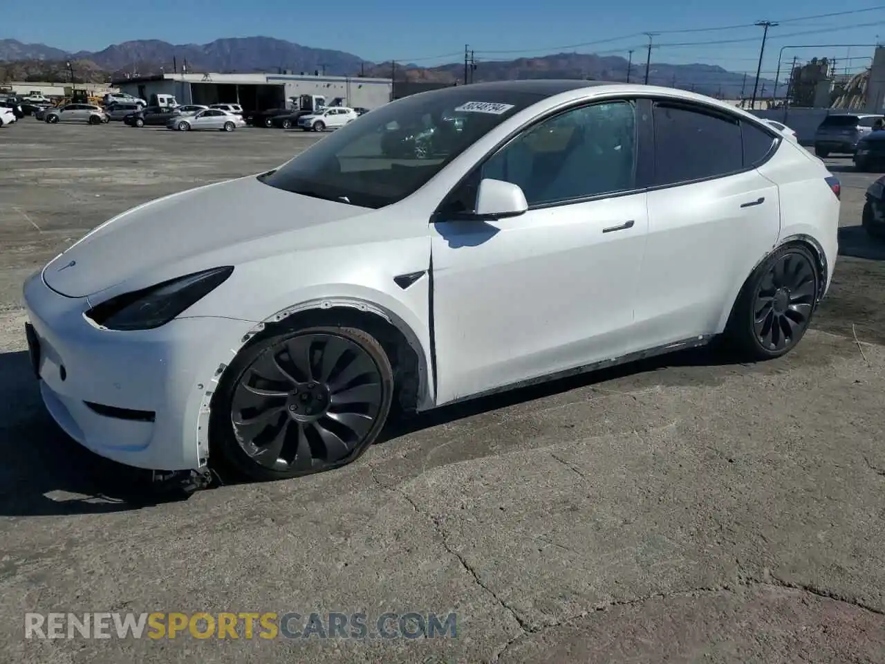 1 Photograph of a damaged car 5YJYGDEF4MF211602 TESLA MODEL Y 2021