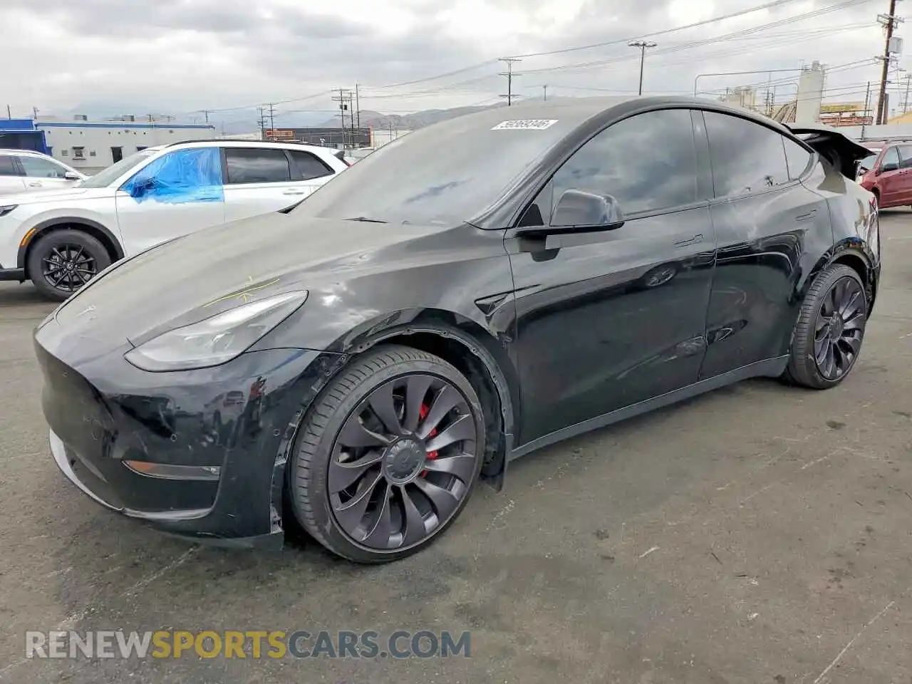 1 fotografías del automóvil dañado 5YJYGDEF4MF251971 TESLA MODEL Y 2021