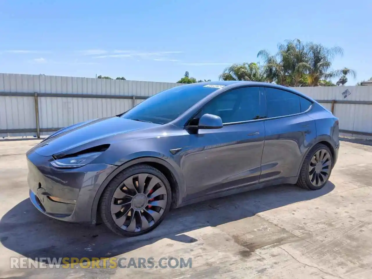 1 Фотография поврежденного автомобиля 5YJYGDEF4MF256636 TESLA MODEL Y 2021