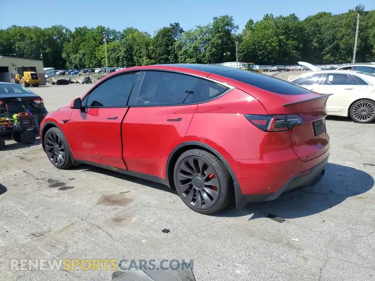 2 Photograph of a damaged car 5YJYGDEF4MF297915 TESLA MODEL Y 2021