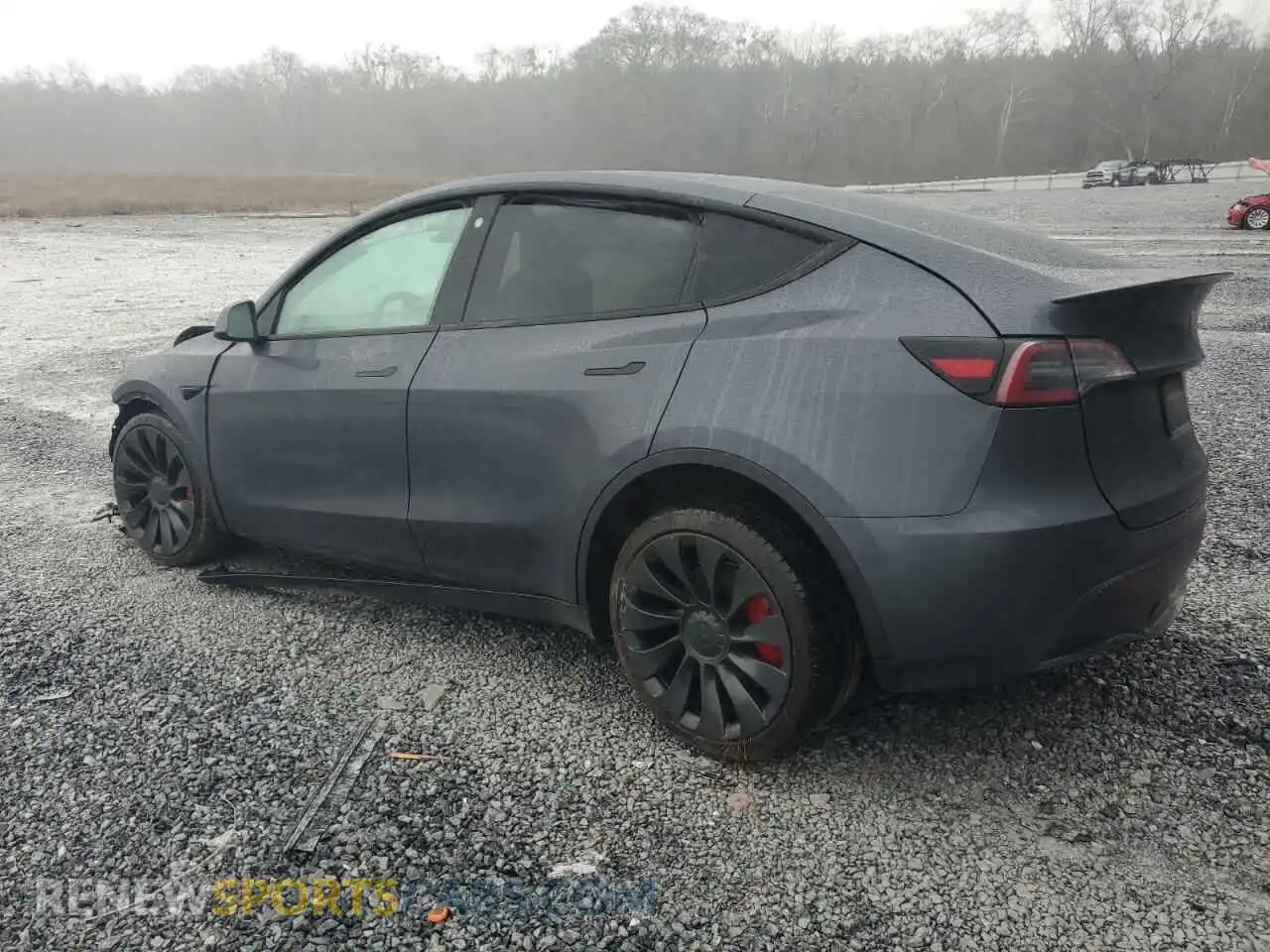 2 Photograph of a damaged car 5YJYGDEF4MF301414 TESLA MODEL Y 2021