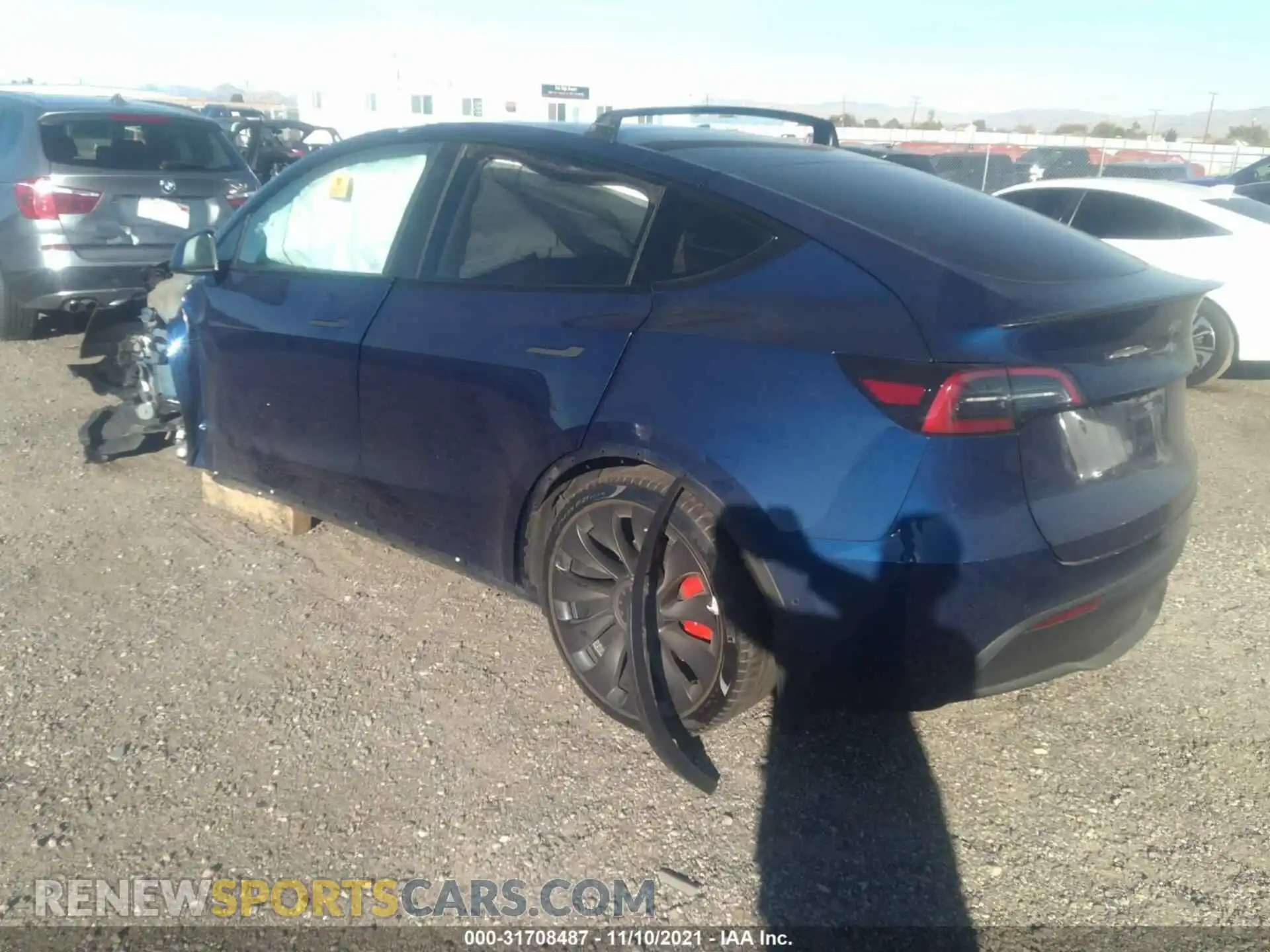 3 Photograph of a damaged car 5YJYGDEF5MF151412 TESLA MODEL Y 2021