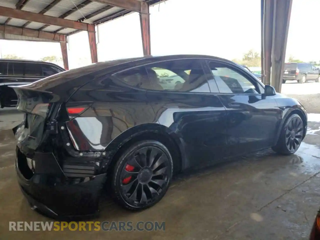 3 fotografías del automóvil dañado 5YJYGDEF5MF189352 TESLA MODEL Y 2021
